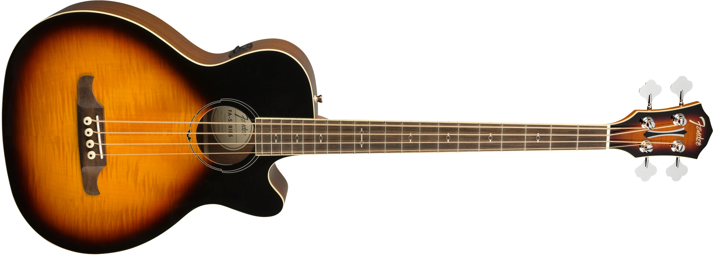 Fender® FA-450CE Bass, Laurel Fingerboard, 3-Color Sunburst