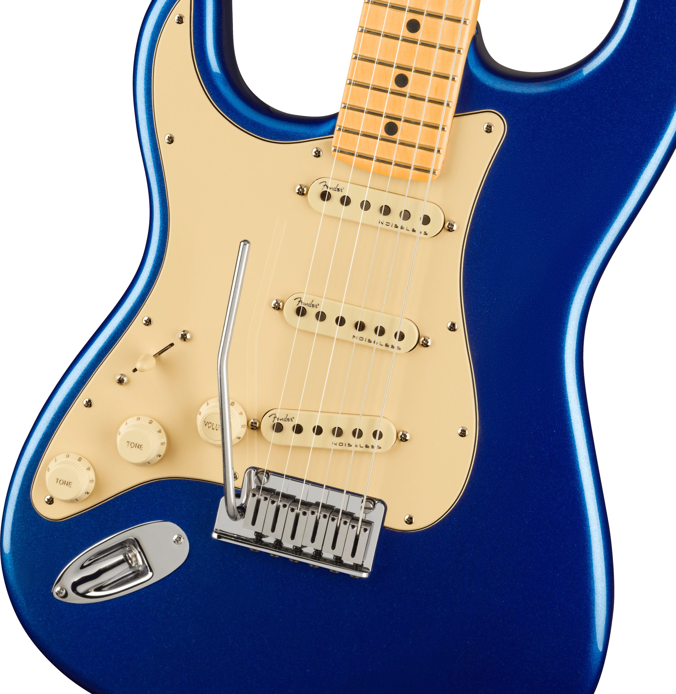 Fender® American Ultra Stratocaster® Left-Hand, Maple Fingerboard, Cobra Blue