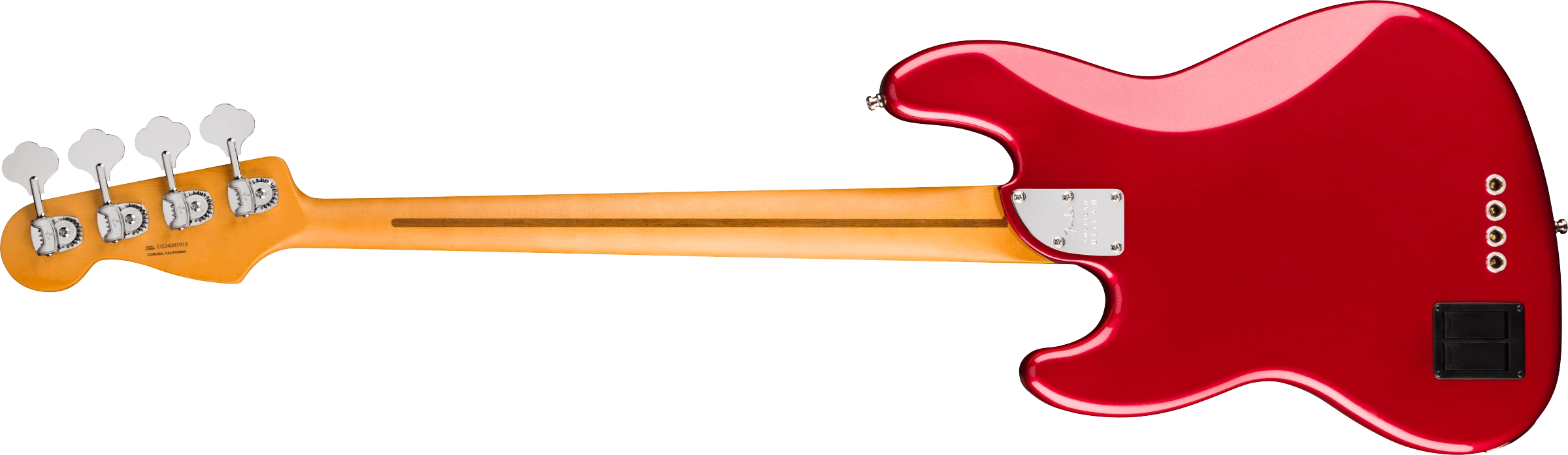 Fender® American Ultra II Jazz Bass®, Maple Fingerboard, Sinister Red