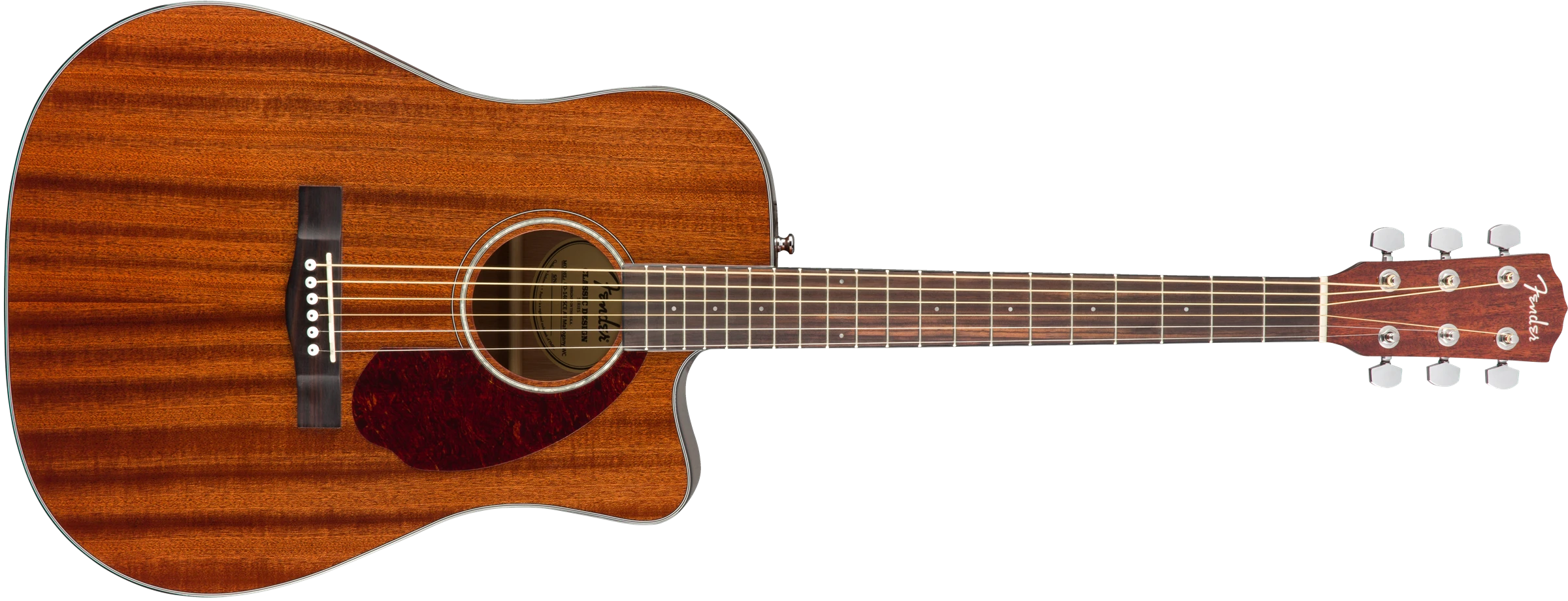 Fender® CD-140SCE Dreadnought, Walnut Fingerboard, All-Mahogany w/Case