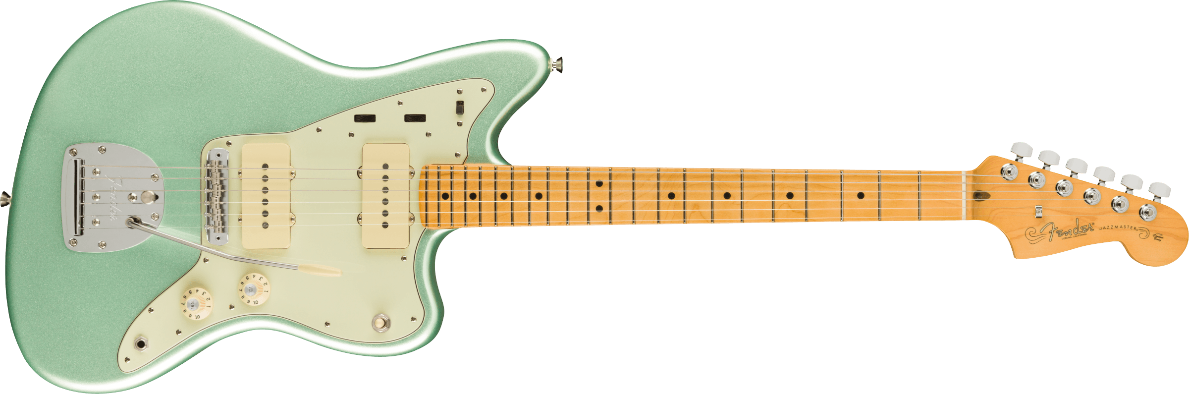 Fender® American Professional II Jazzmaster®, Maple Fingerboard, Mystic Surf Green