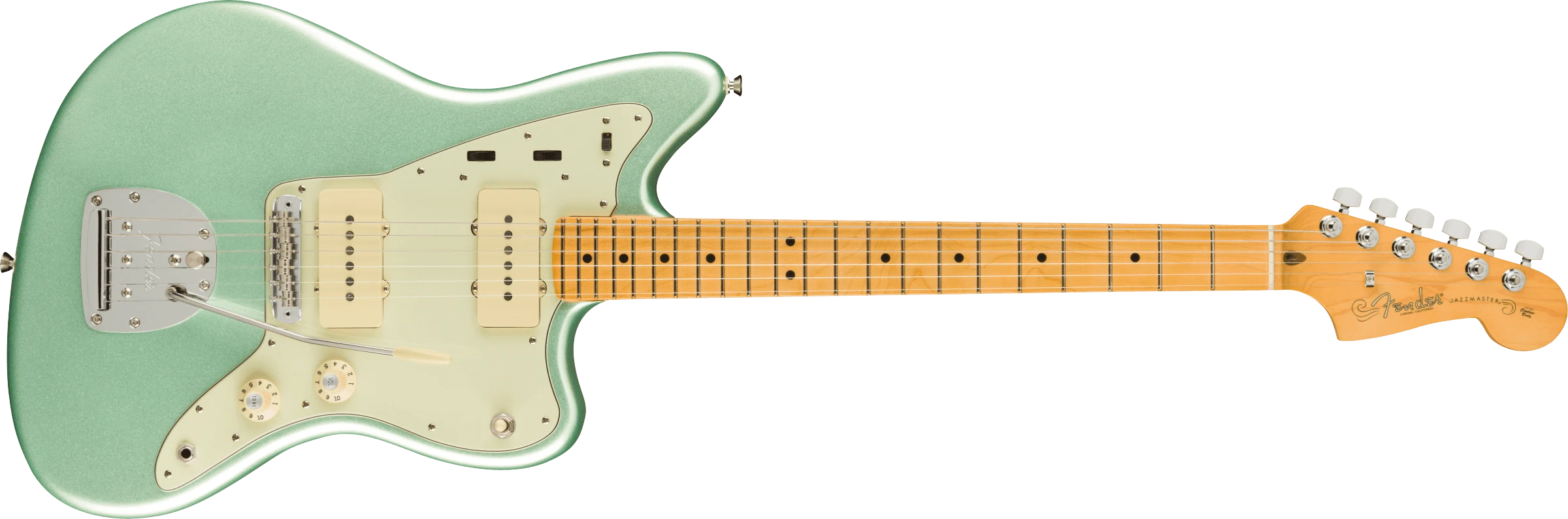 Fender® American Professional II Jazzmaster®, Maple Fingerboard, Mystic Surf Green