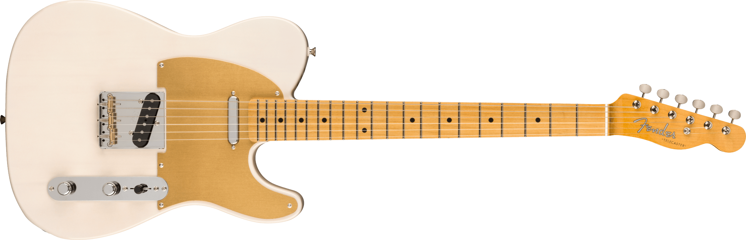 Fender® JV Modified '50s Telecaster®, Maple Fingerboard, White Blonde