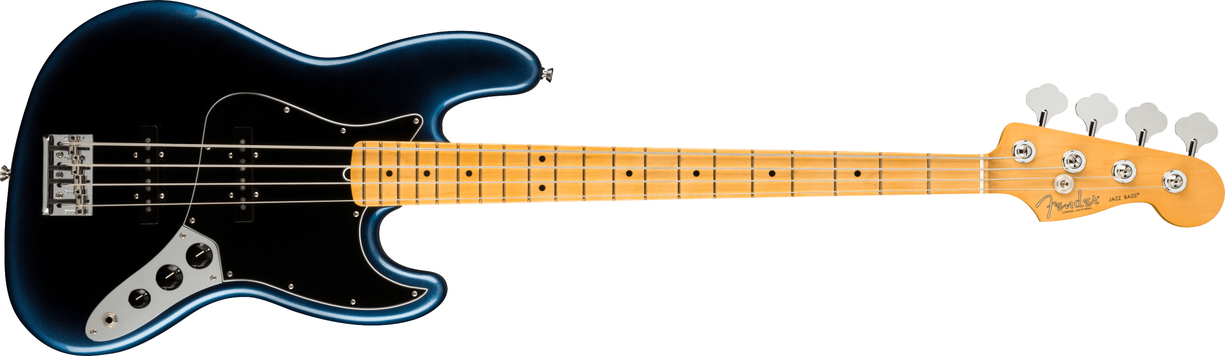 Fender® American Professional II Jazz Bass®, Maple Fingerboard, Dark Night