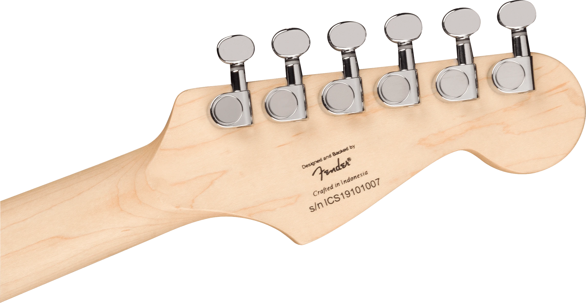 Squier® Mini Stratocaster® Left-Handed, Laurel Fingerboard, White Pickguard, Black