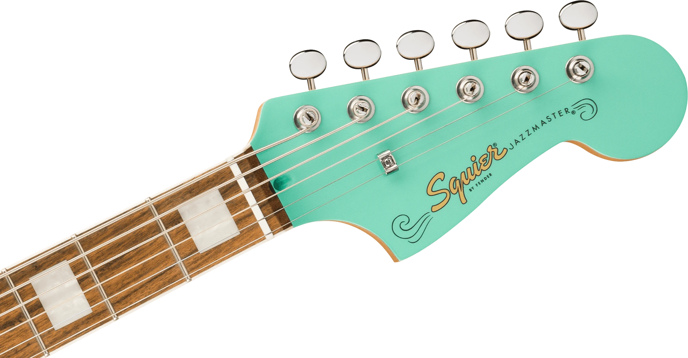 Squier® Paranormal Baritone Jazzmaster® HH, Laurel Fingerboard, Parchment Pickguard, Sea Foam Green