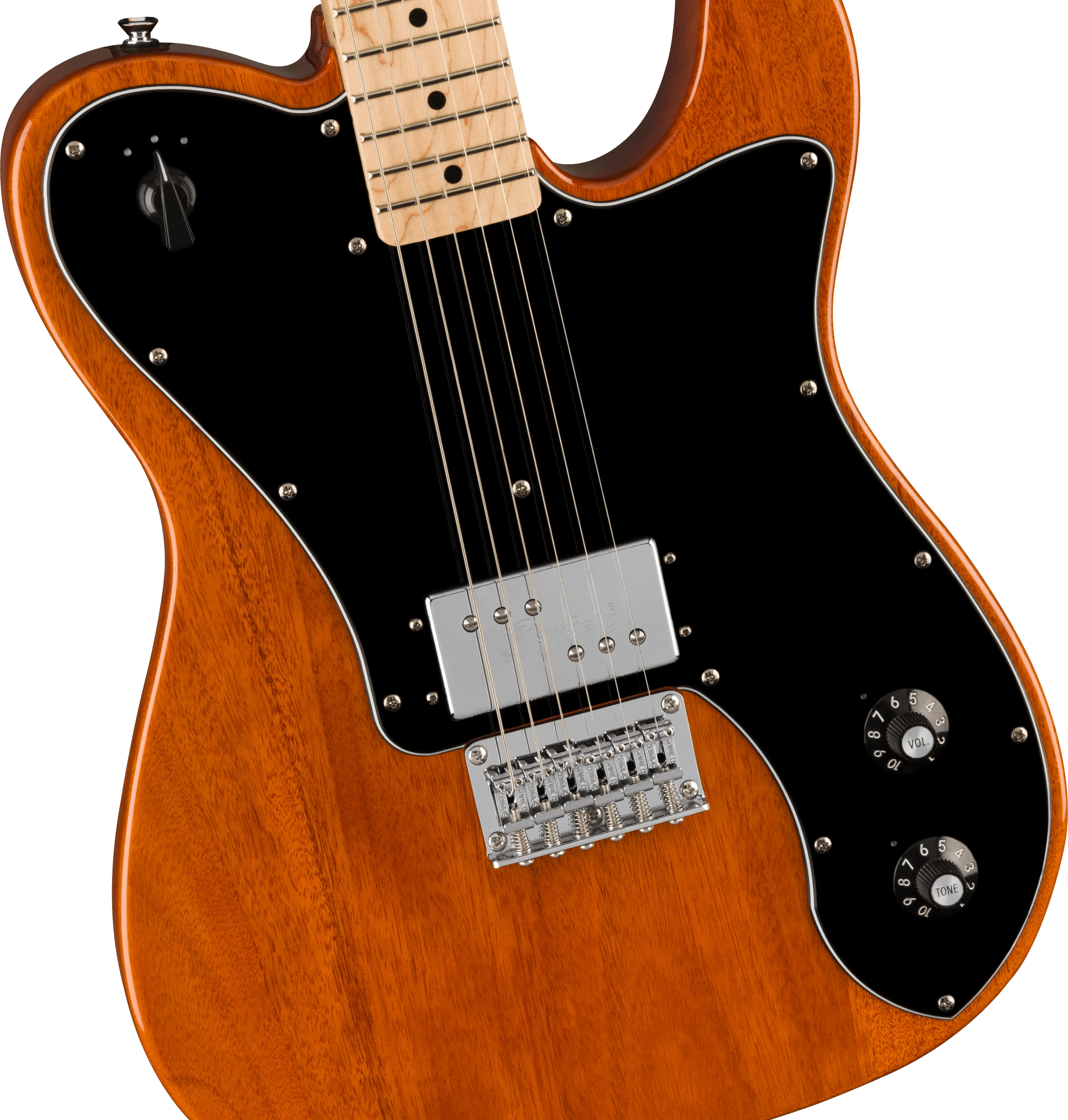 Squier® Paranormal Esquire® Deluxe, Maple Fingerboard, Black Pickguard, Mocha