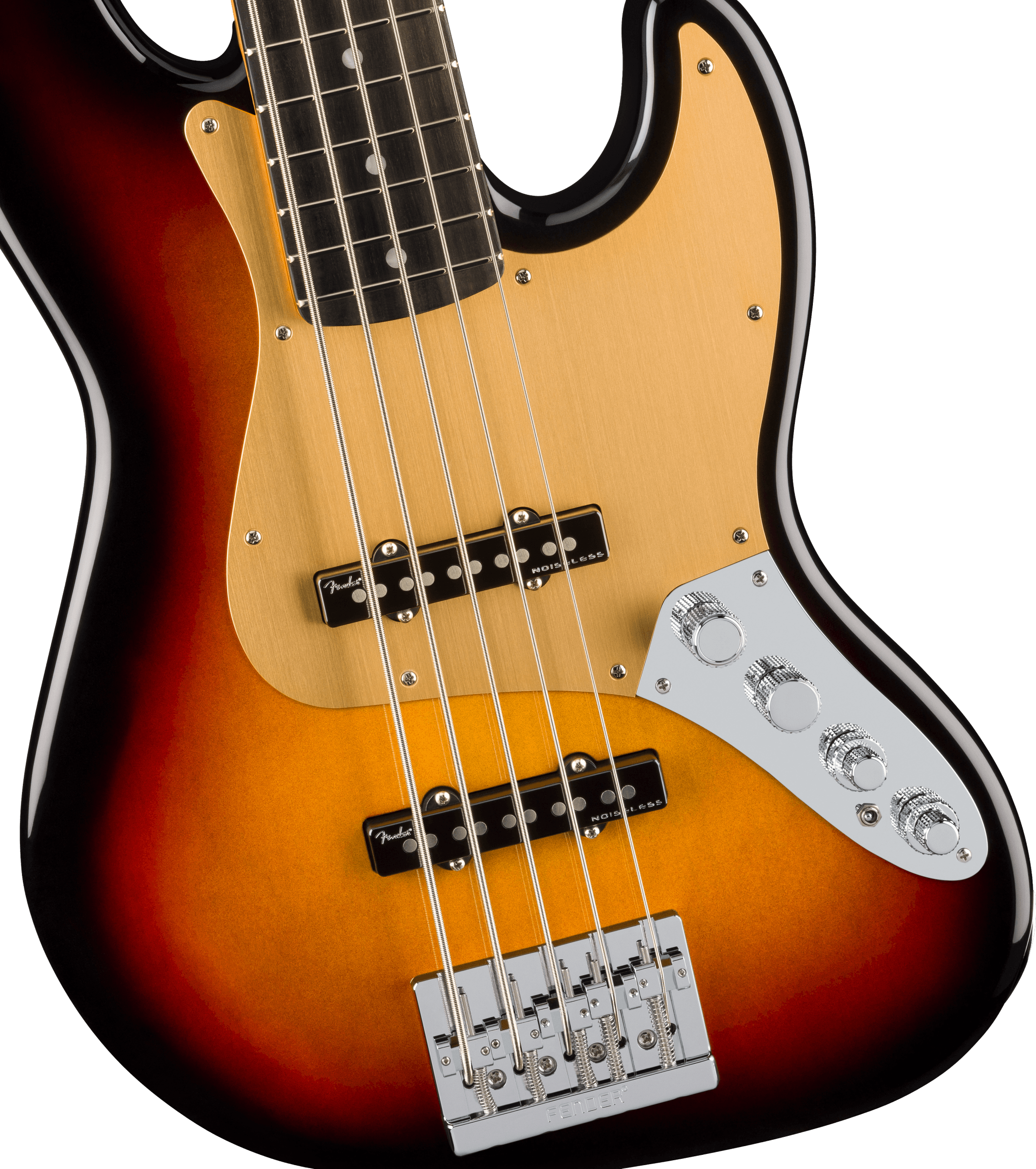 Fender® American Ultra II Jazz Bass® V, Ebony Fingerboard, Ultraburst
