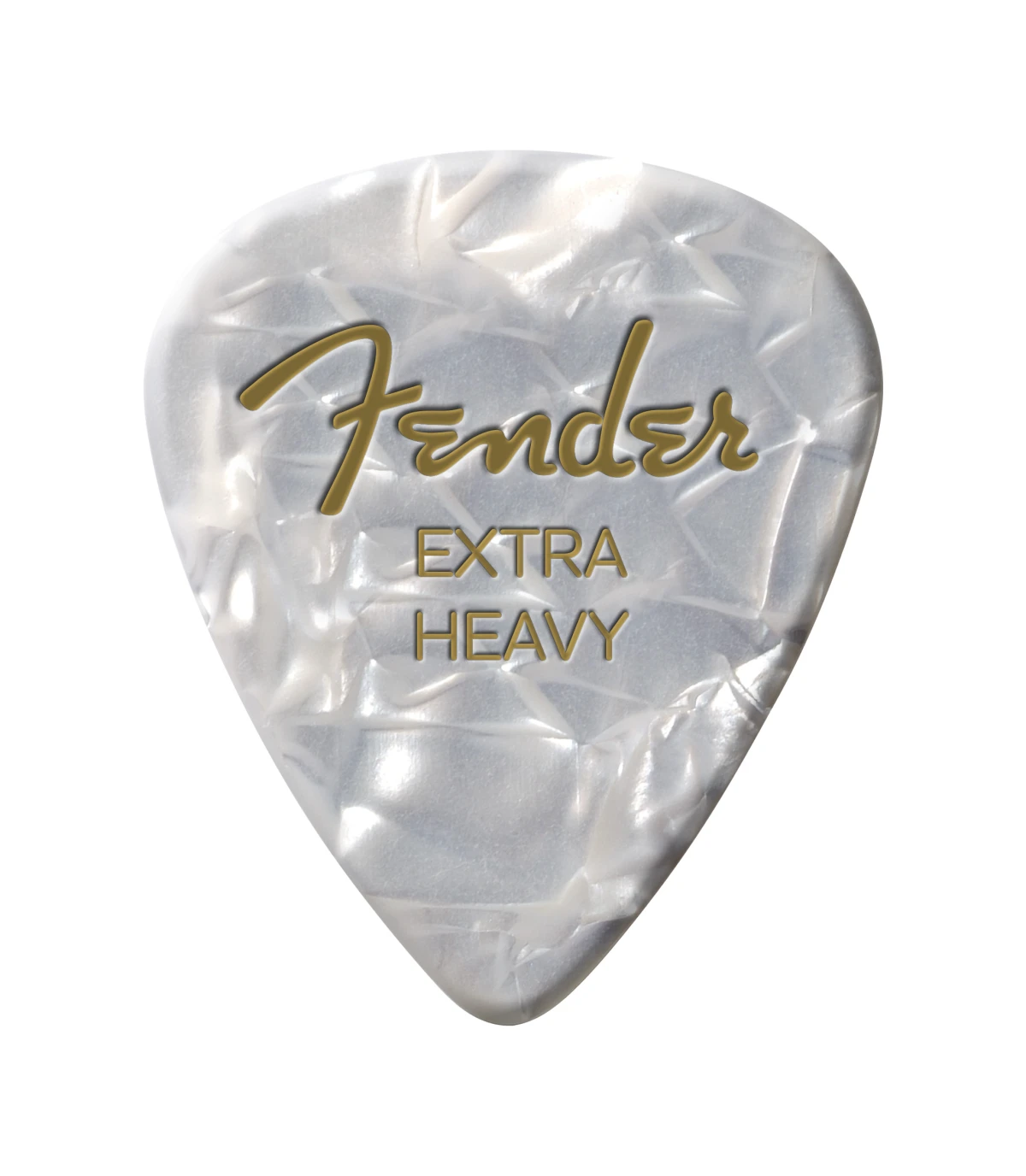 Fender® 351 Shape Premium Picks, Extra Heavy, White Moto, 12 Count