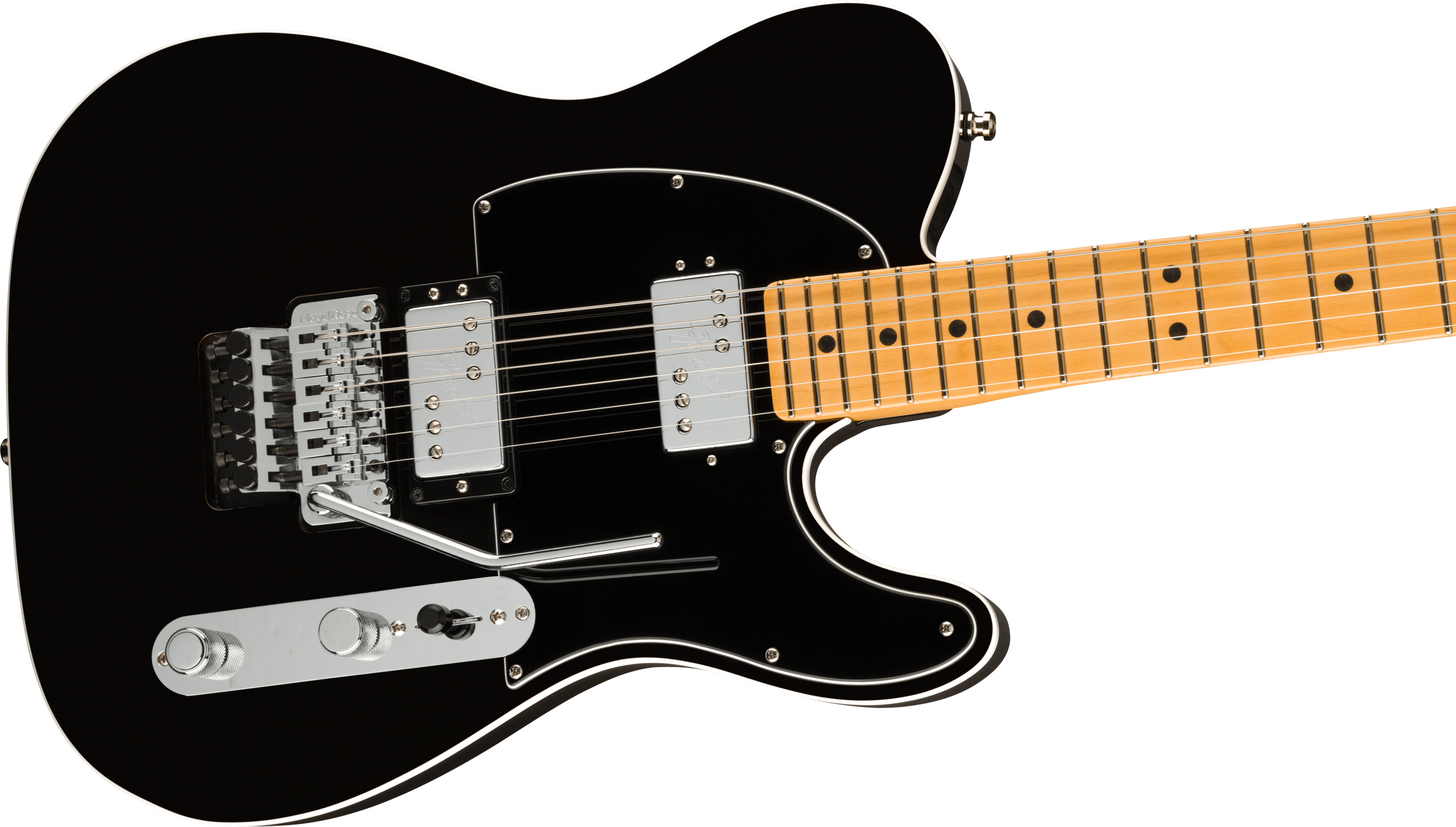 Fender® American Ultra Luxe Telecaster® Floyd Rose® HH, Maple Fingerboard, Mystic Black
