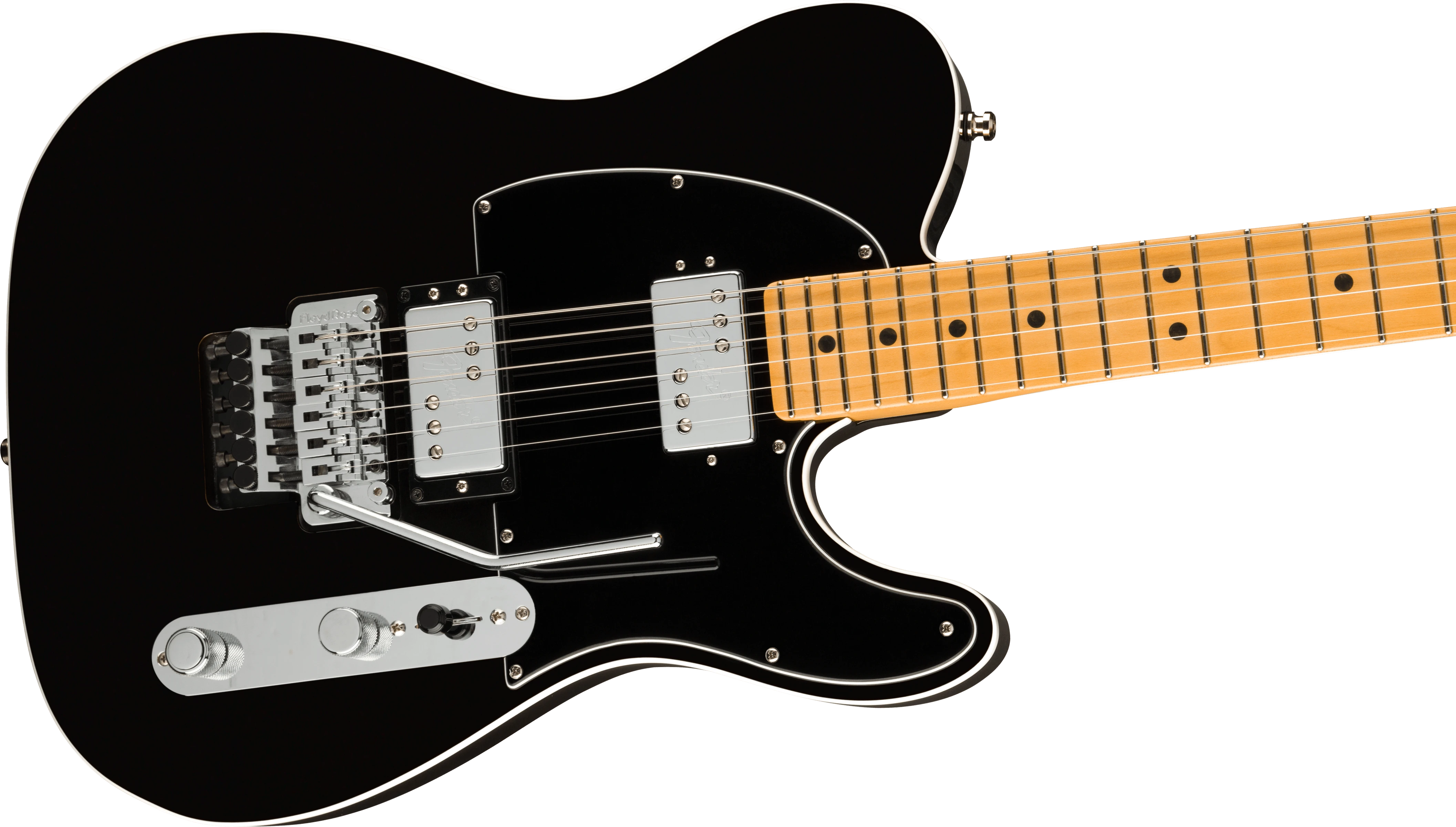 Fender® American Ultra Luxe Telecaster® Floyd Rose® HH, Maple Fingerboard, Mystic Black