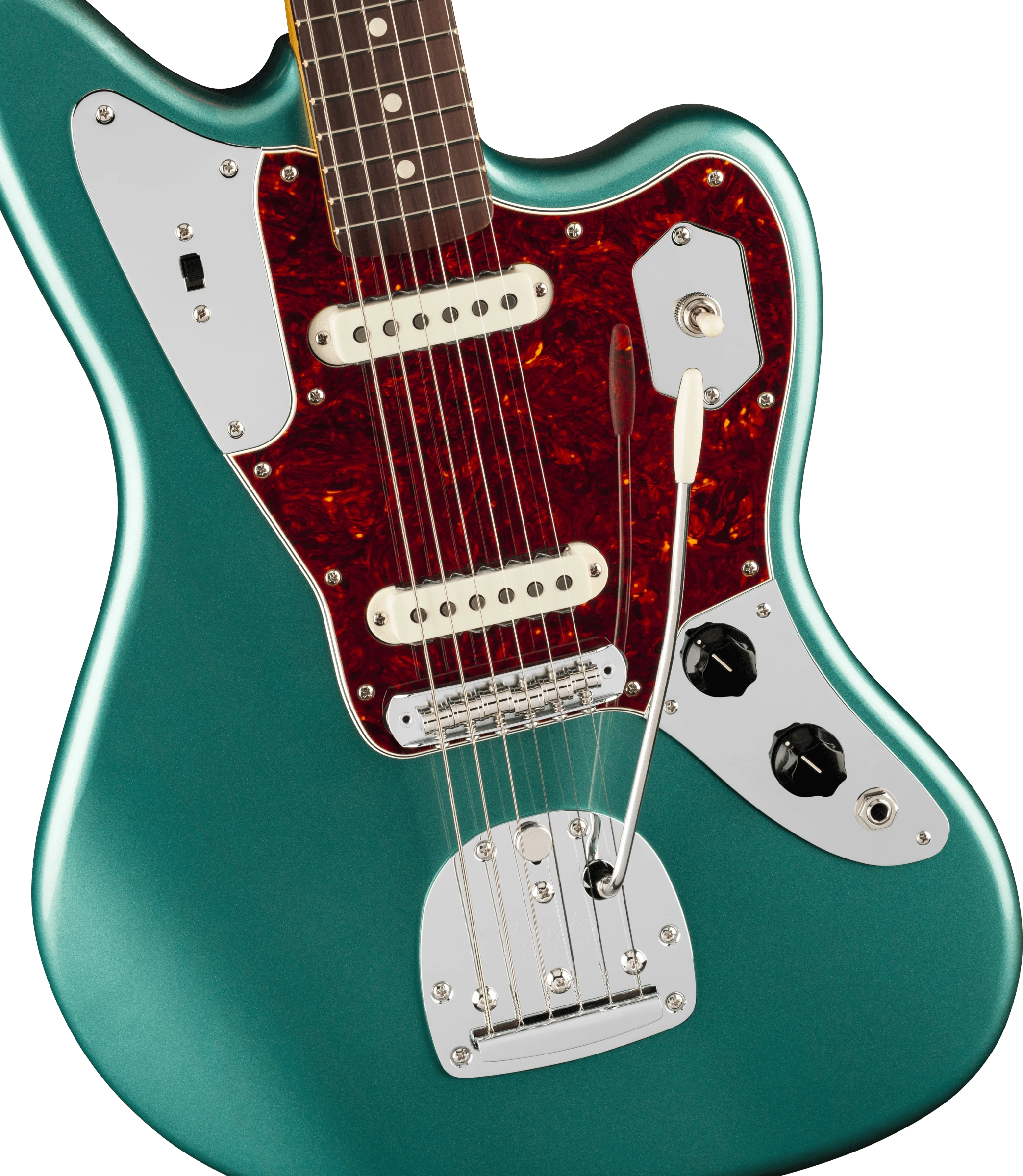 Fender® American Professional Classic Jaguar®, Rosewood Fingerboard, Faded Sherwood Green Metallic