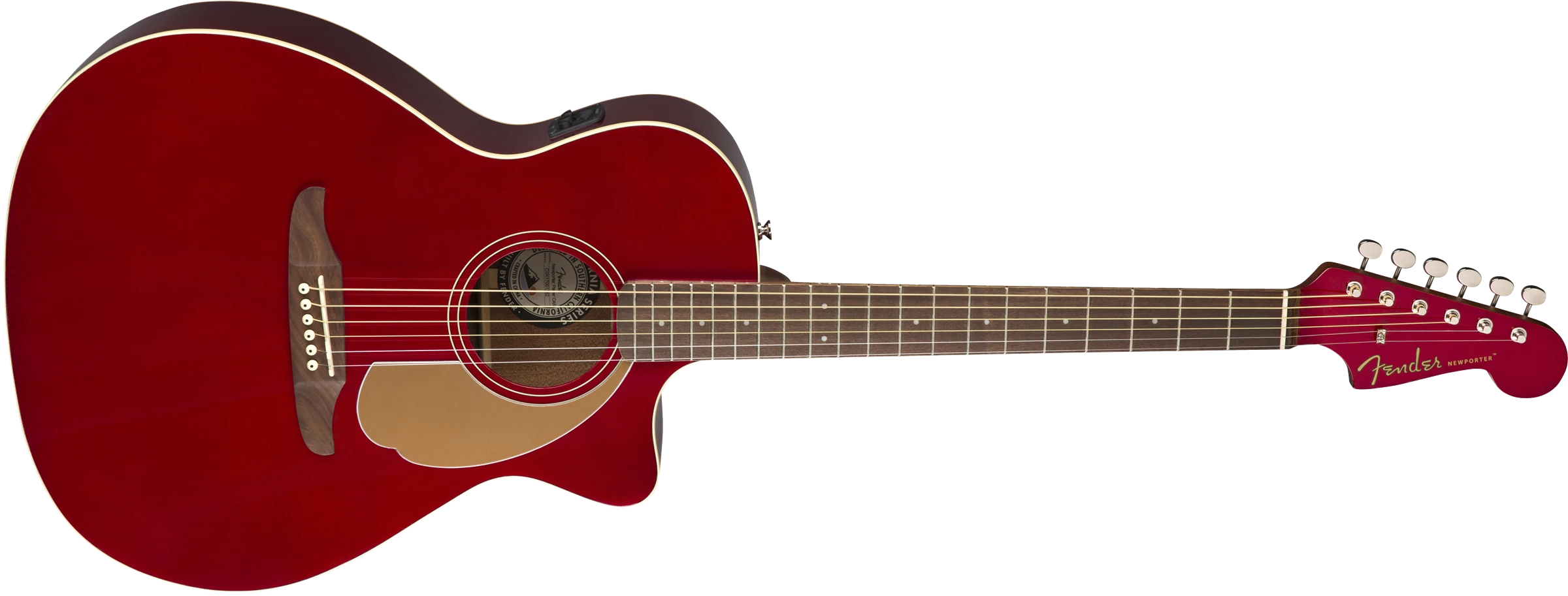 Fender® Newporter Player, Walnut Fingerboard, Candy Apple Red