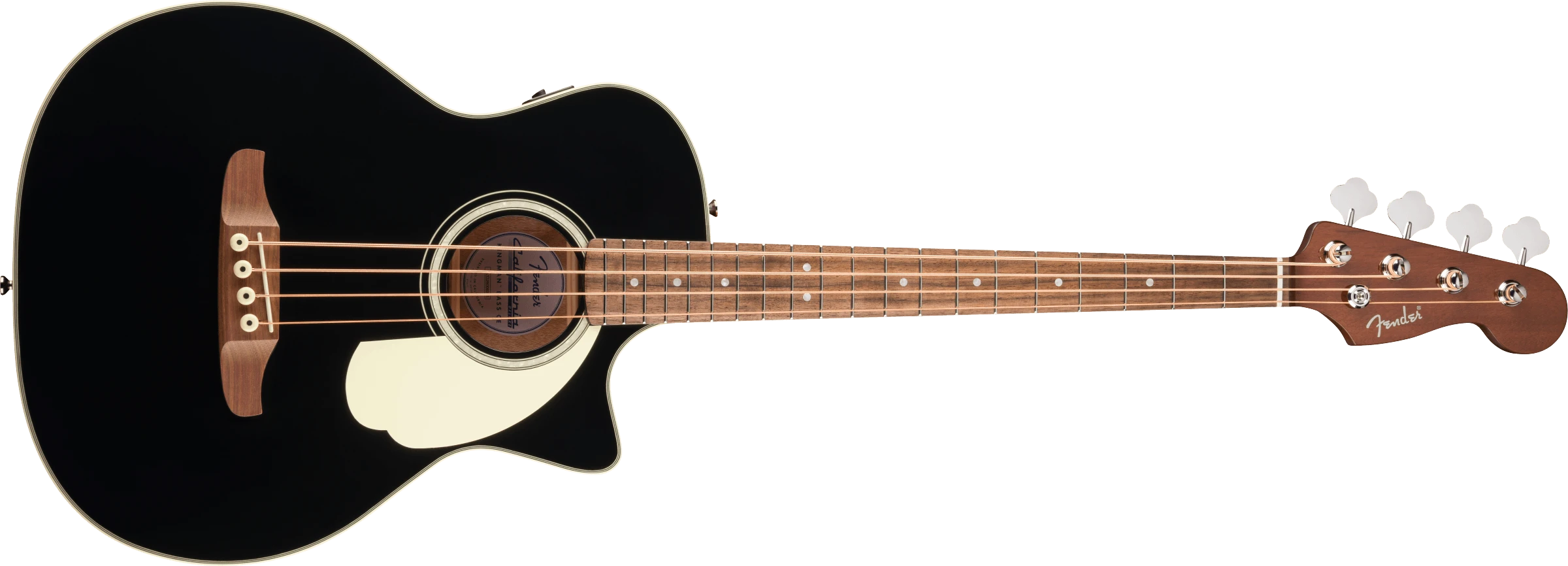 Fender® California Deluxe Kingman™ Bass CE, Walnut Fingerboard, Black