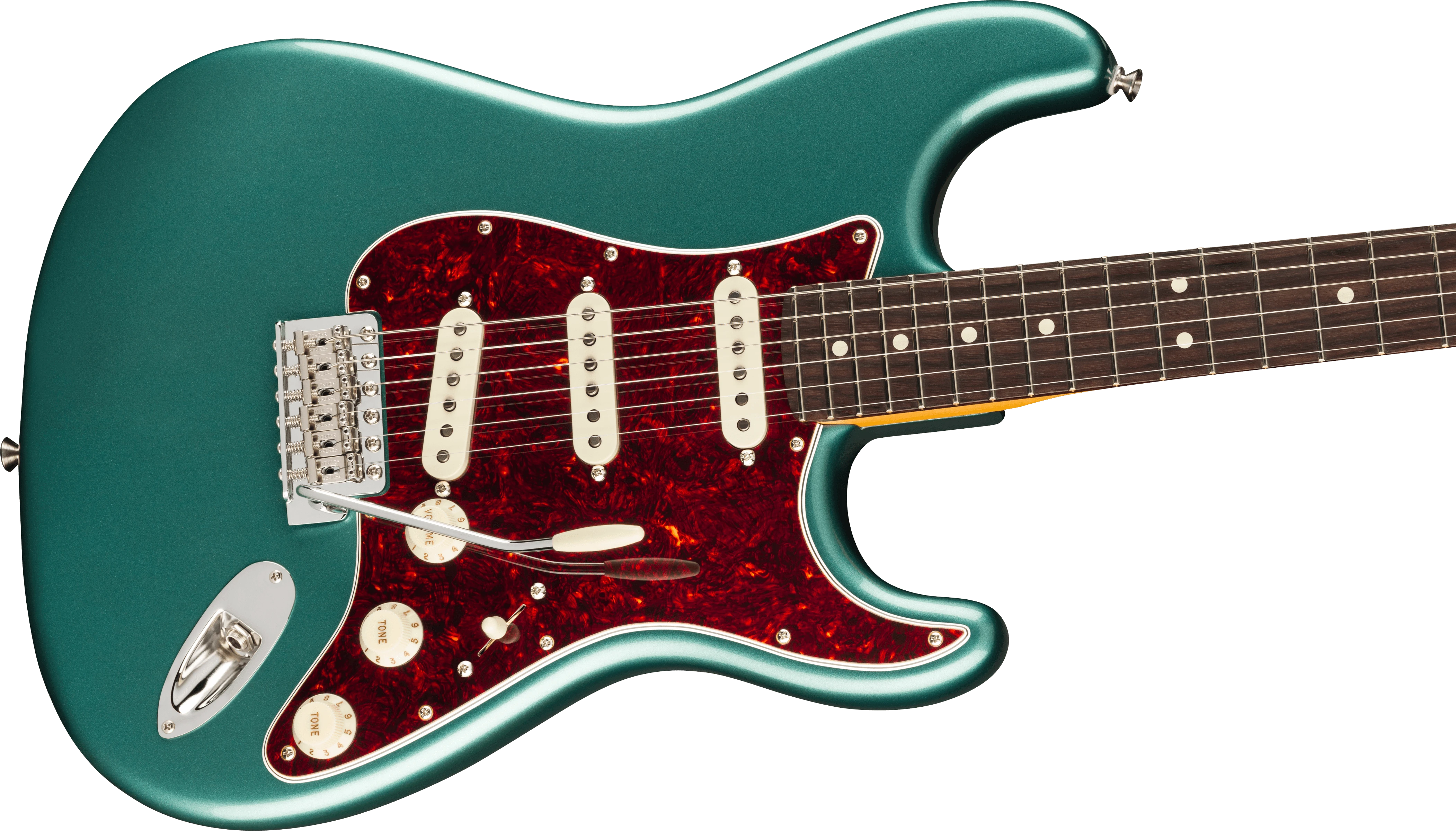 Fender® American Professional Classic Stratocaster®, Rosewood Fingerboard, Faded Sherwood Green Metallic