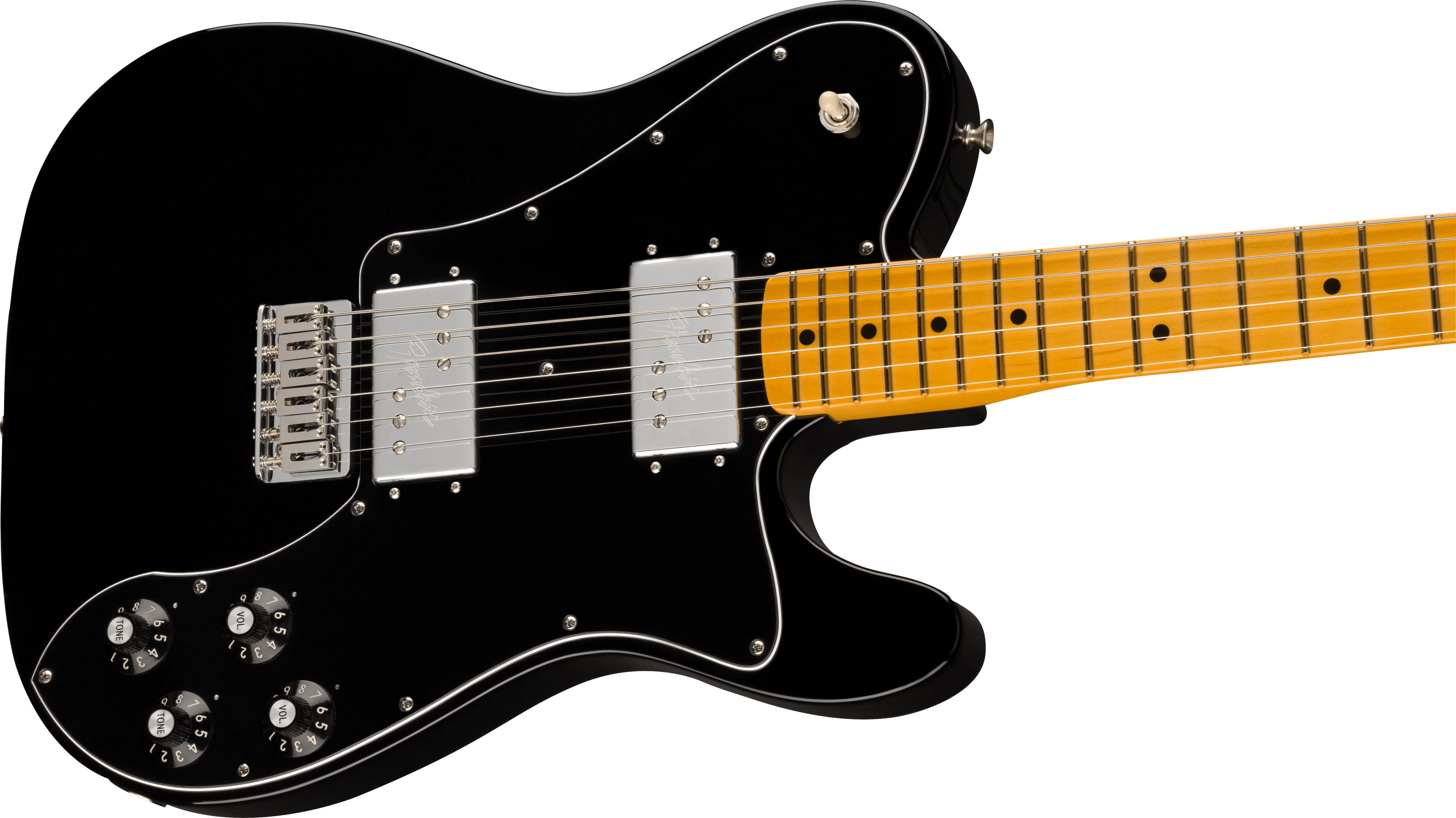 Fender® American Vintage II 1975 Telecaster® Deluxe, Maple Fingerboard, Black