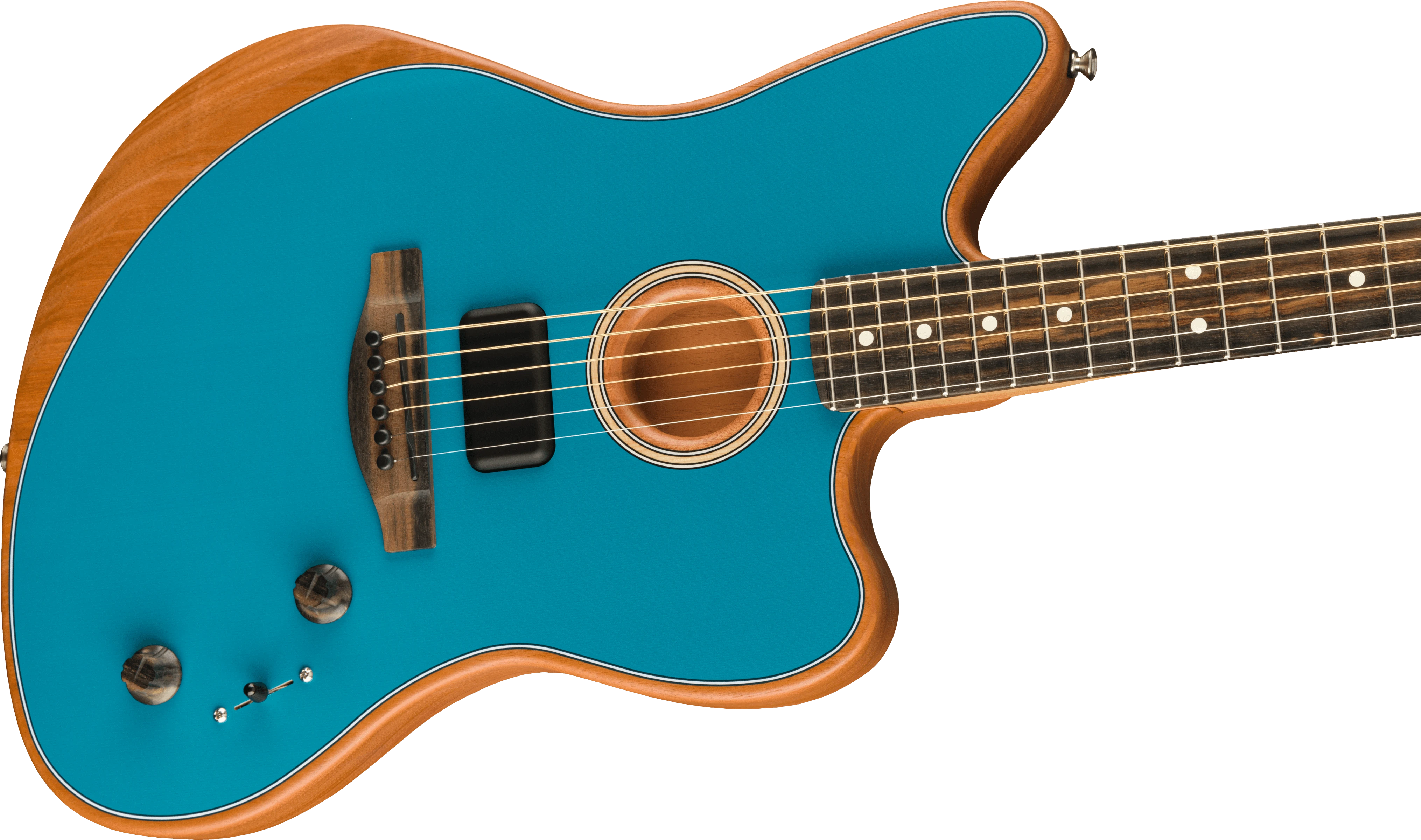 Fender® American Acoustasonic® Jazzmaster®, Ocean Turquoise, Ebony Fingerboard