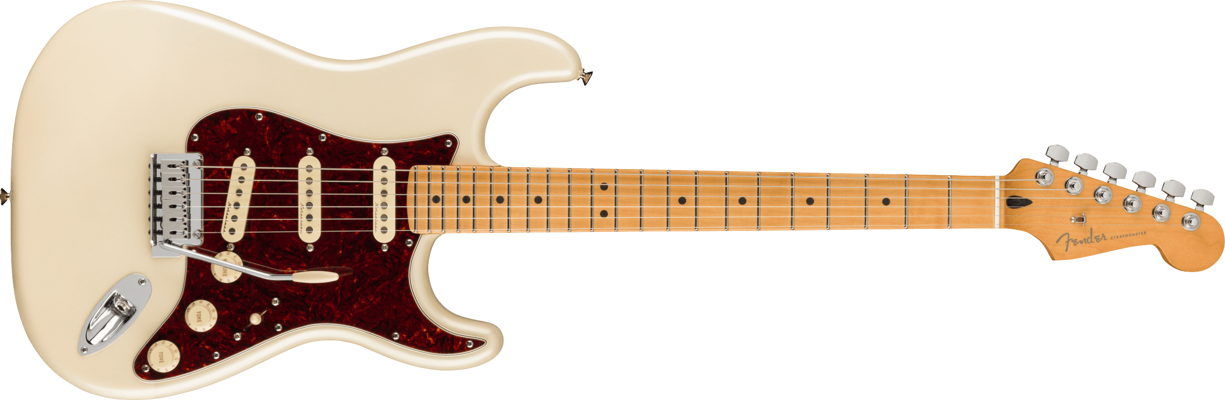 Fender® Player Plus Stratocaster®, Maple Fingerboard, Olympic Pearl