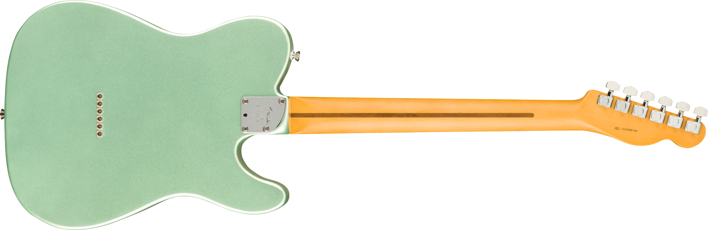 Fender® American Professional II Telecaster® Left-Hand, Maple Fingerboard, Mystic Surf Green
