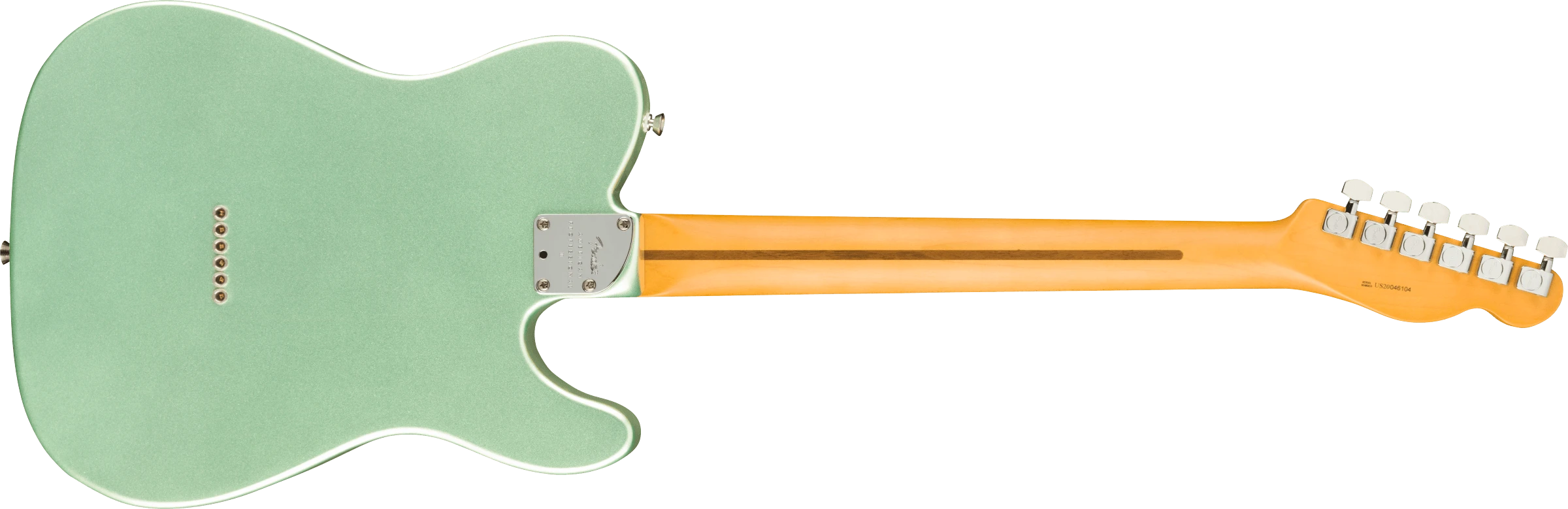Fender® American Professional II Telecaster® Left-Hand, Maple Fingerboard, Mystic Surf Green