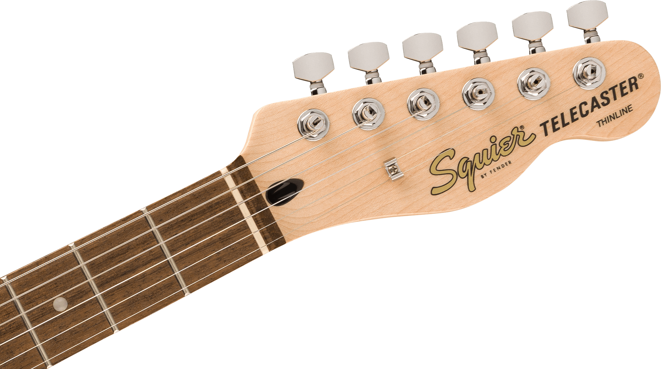 Squier® Affinity Series® Telecaster® Thinline, Laurel Fingerboard, Black Pickguard, Olympic White