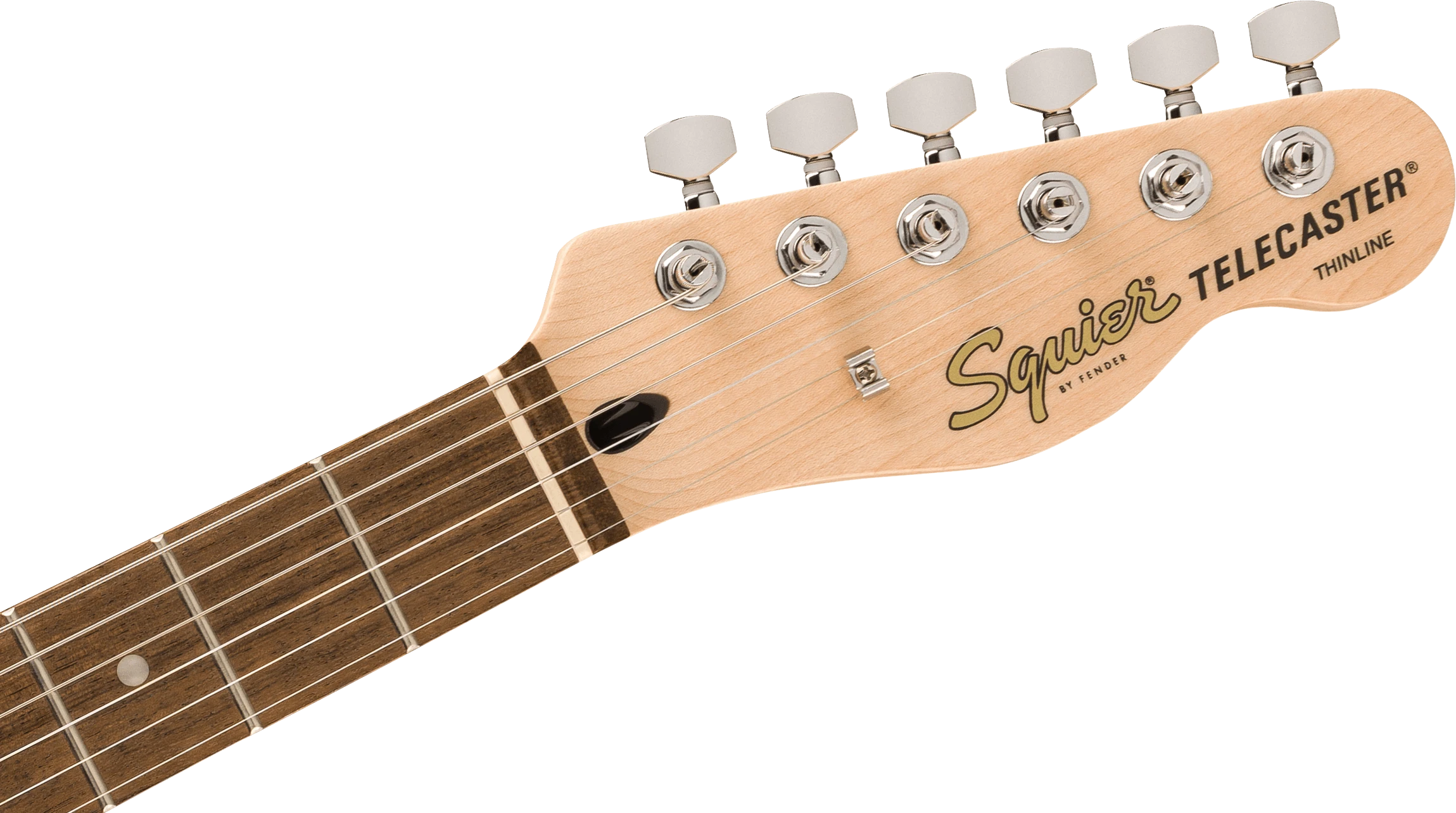 Squier® Affinity Series® Telecaster® Thinline, Laurel Fingerboard, Black Pickguard, Olympic White
