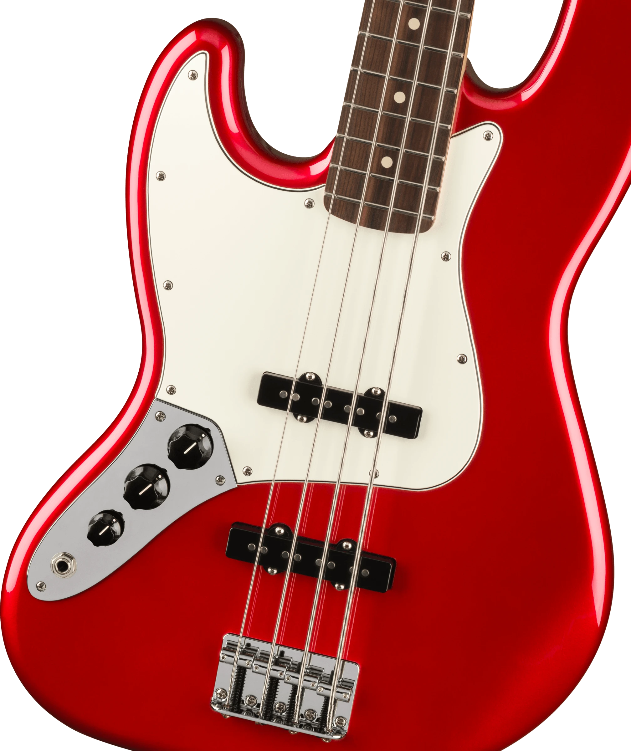 Fender® Player Jazz Bass® Left-Handed, Pau Ferro Fingerboard, Candy Apple Red