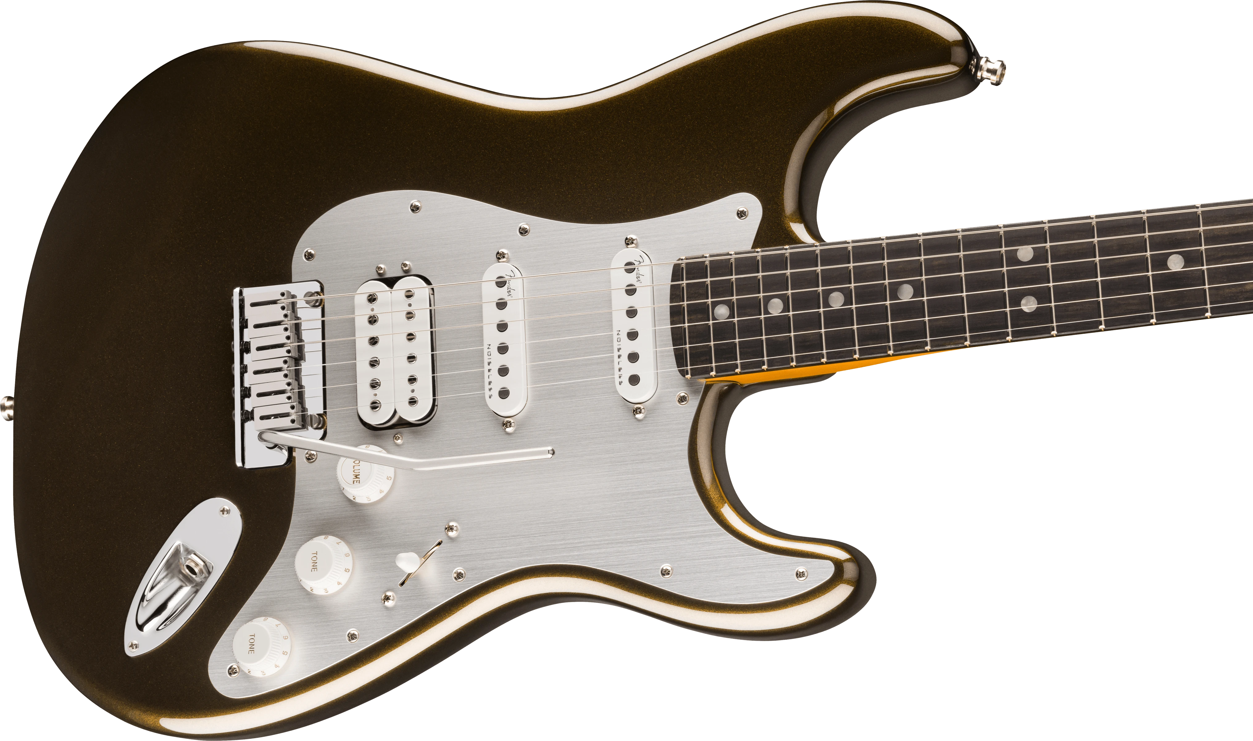 Fender® American Ultra II Stratocaster® HSS, Ebony Fingerboard, Texas Tea