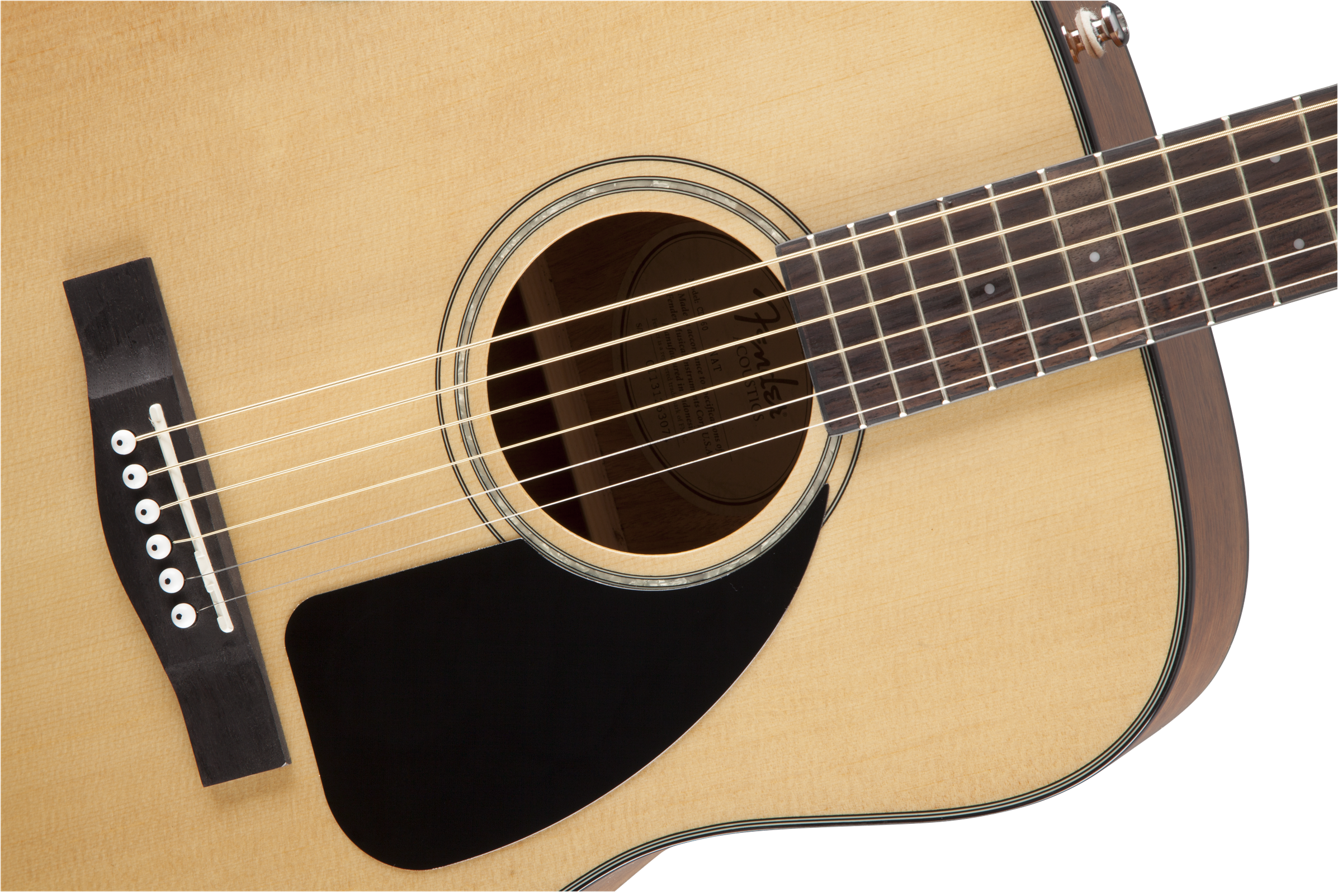 Fender® CD-60 Dreadnought V3 w/Case, Walnut Fingerboard, Natural