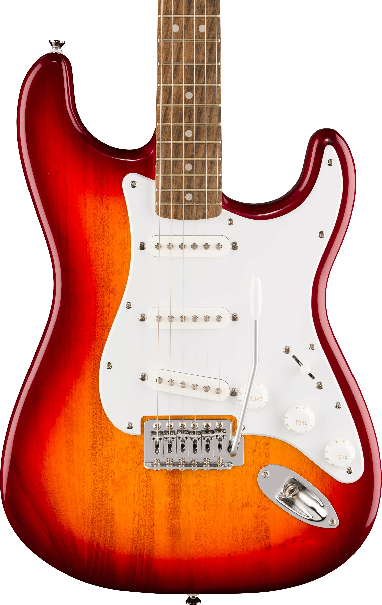 Squier® Squier Sonic® Stratocaster®, Laurel Fingerboard, White Pickguard, Sienna Sunburst