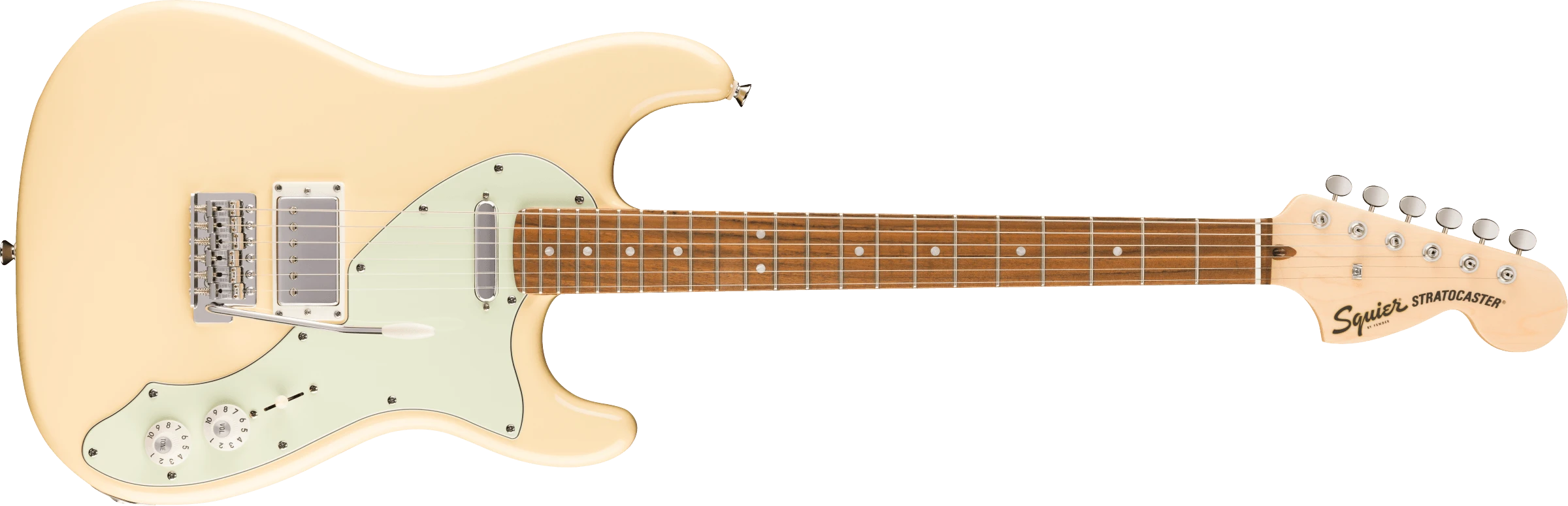 Squier® Paranormal Stratocaster® Deluxe, Laurel Fingerboard, Mint Pickguard, Vintage White