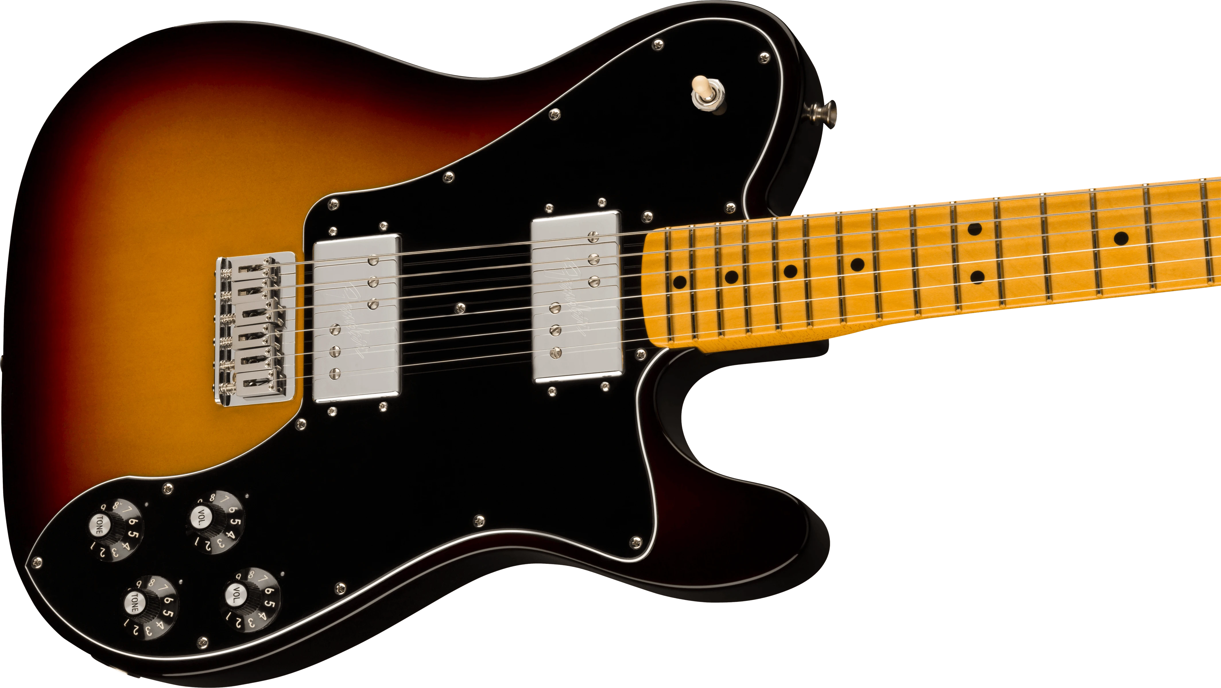 Fender® American Vintage II 1975 Telecaster® Deluxe, Maple Fingerboard, 3-Color Sunburst