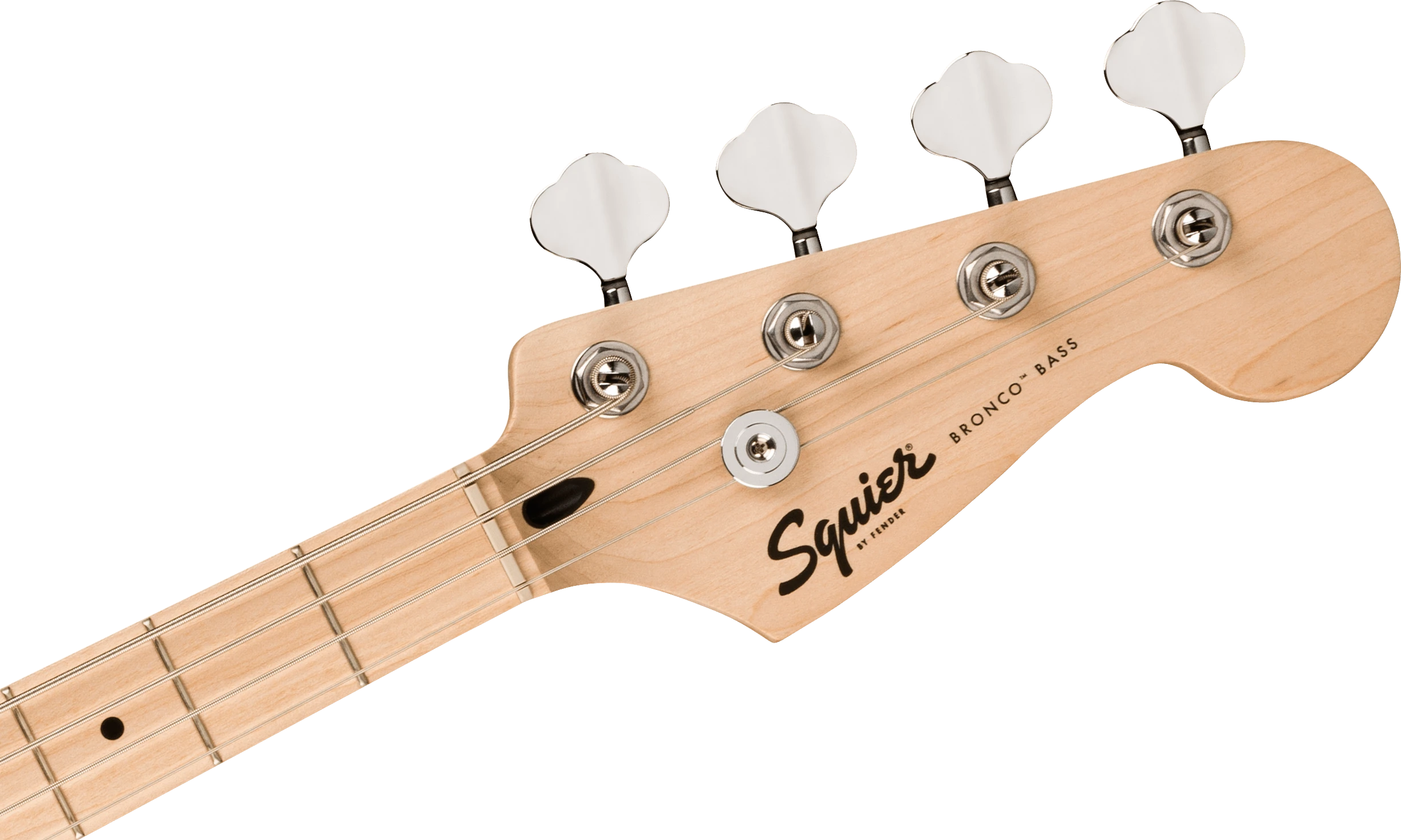 Squier® Squier Sonic® Bronco™ Bass, Maple Fingerboard, White Pickguard, Arctic White