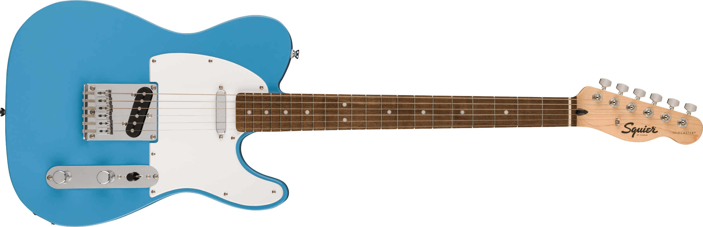 Squier® Squier Sonic® Telecaster®, Laurel Fingerboard, White Pickguard, California Blue