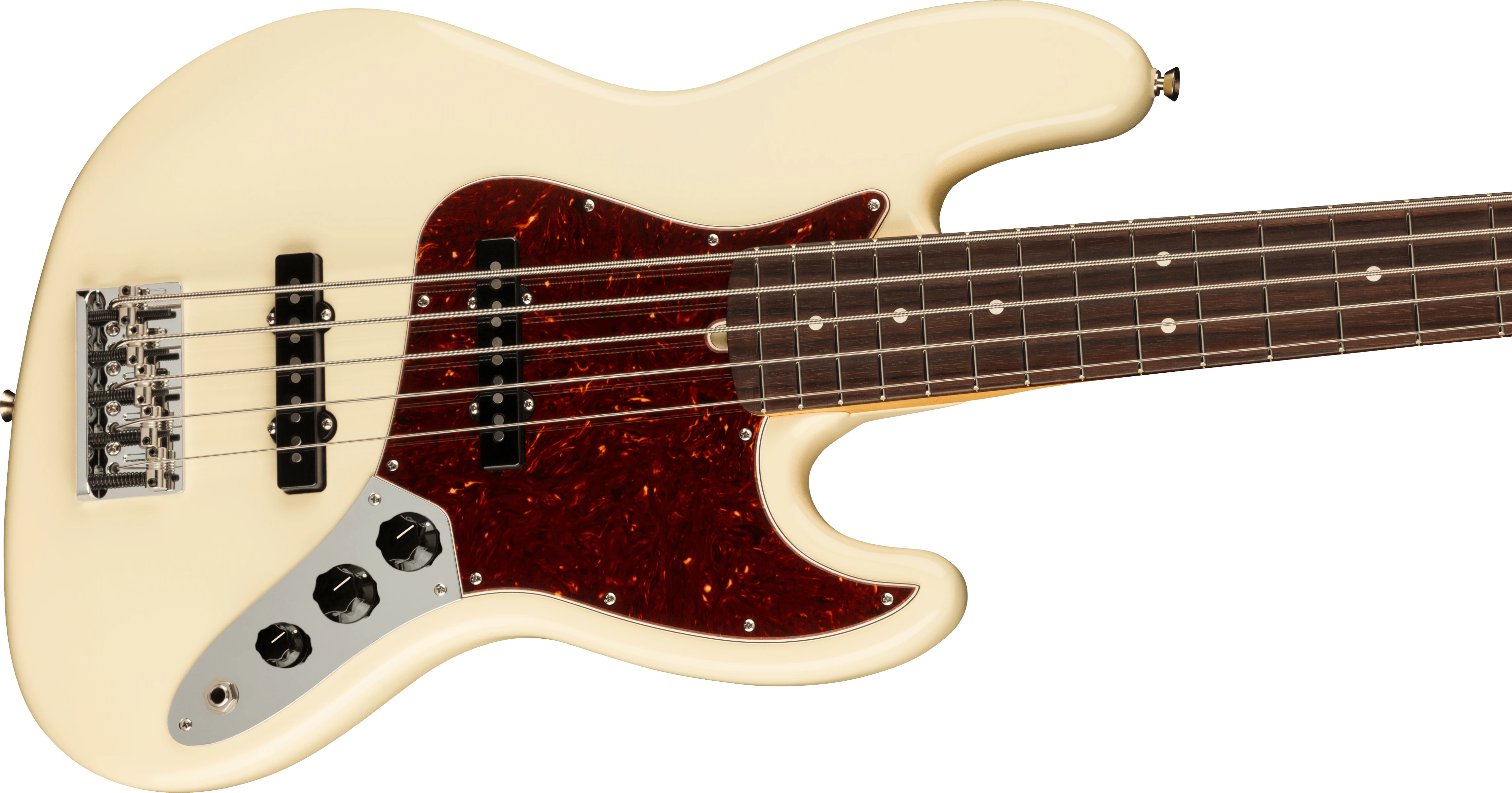 Fender® American Professional II Jazz Bass® V, Rosewood Fingerboard, Olympic White