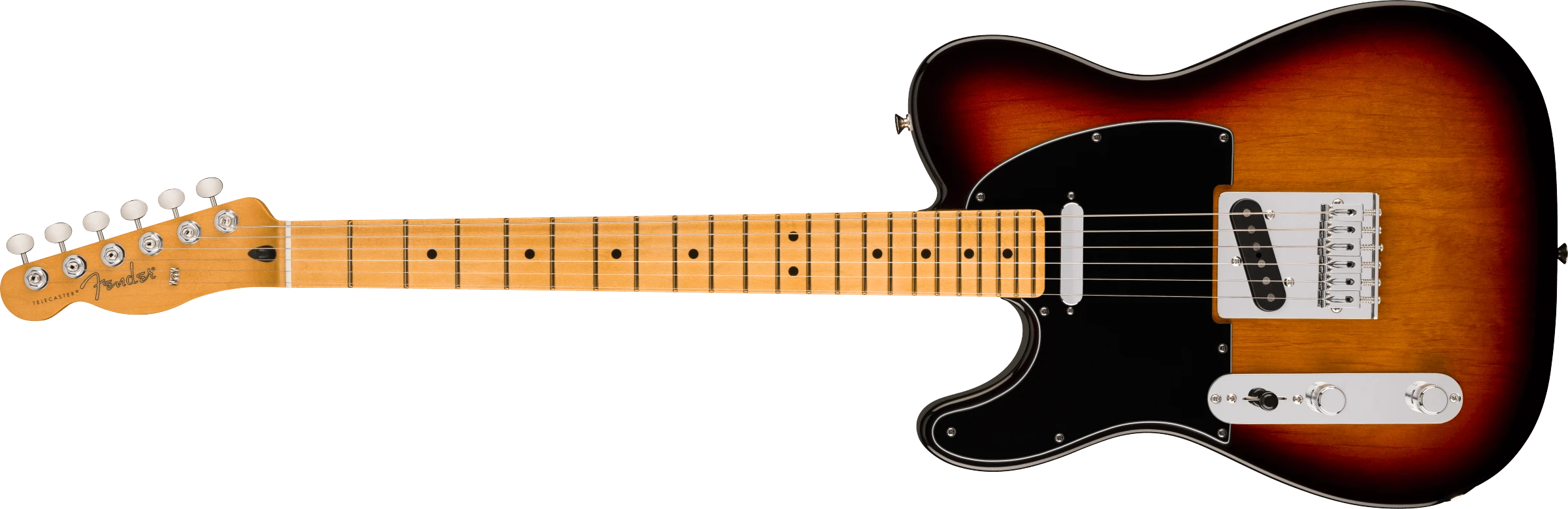 Fender® Player II Telecaster® Left-Hand, Maple Fingerboard, 3-Color Sunburst