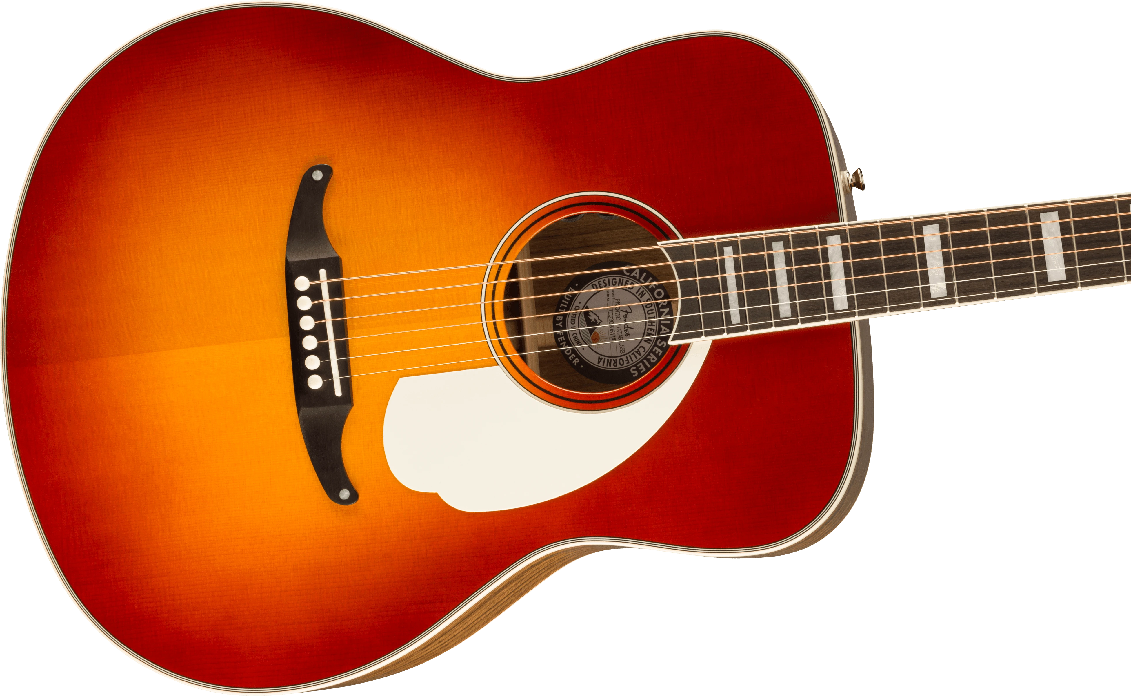 Fender® California Vintage Palomino with Case, Aged White Pickguard, Sienna Sunburst