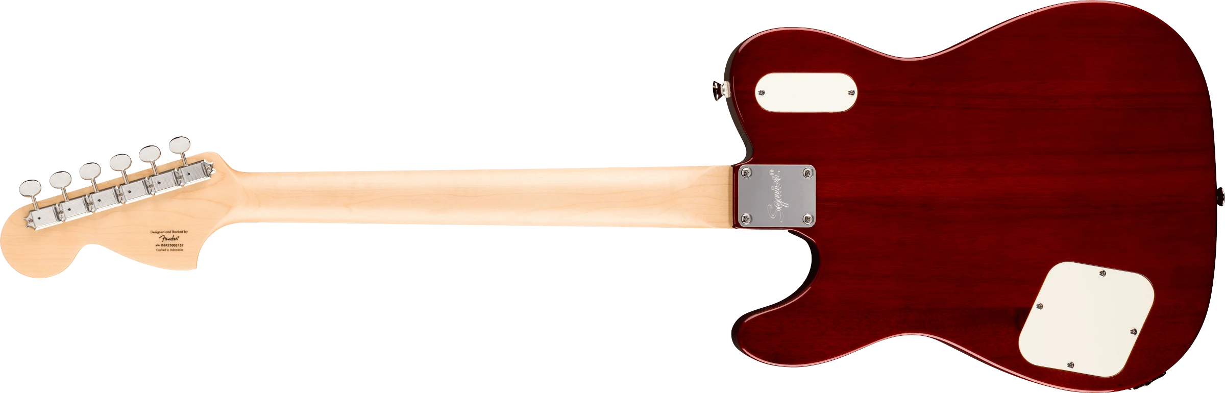 Squier® Paranormal Troublemaker Telecaster® Deluxe Bigsby®, Laurel Fingerboard, Parchment Pickguard, Honey Sunburst