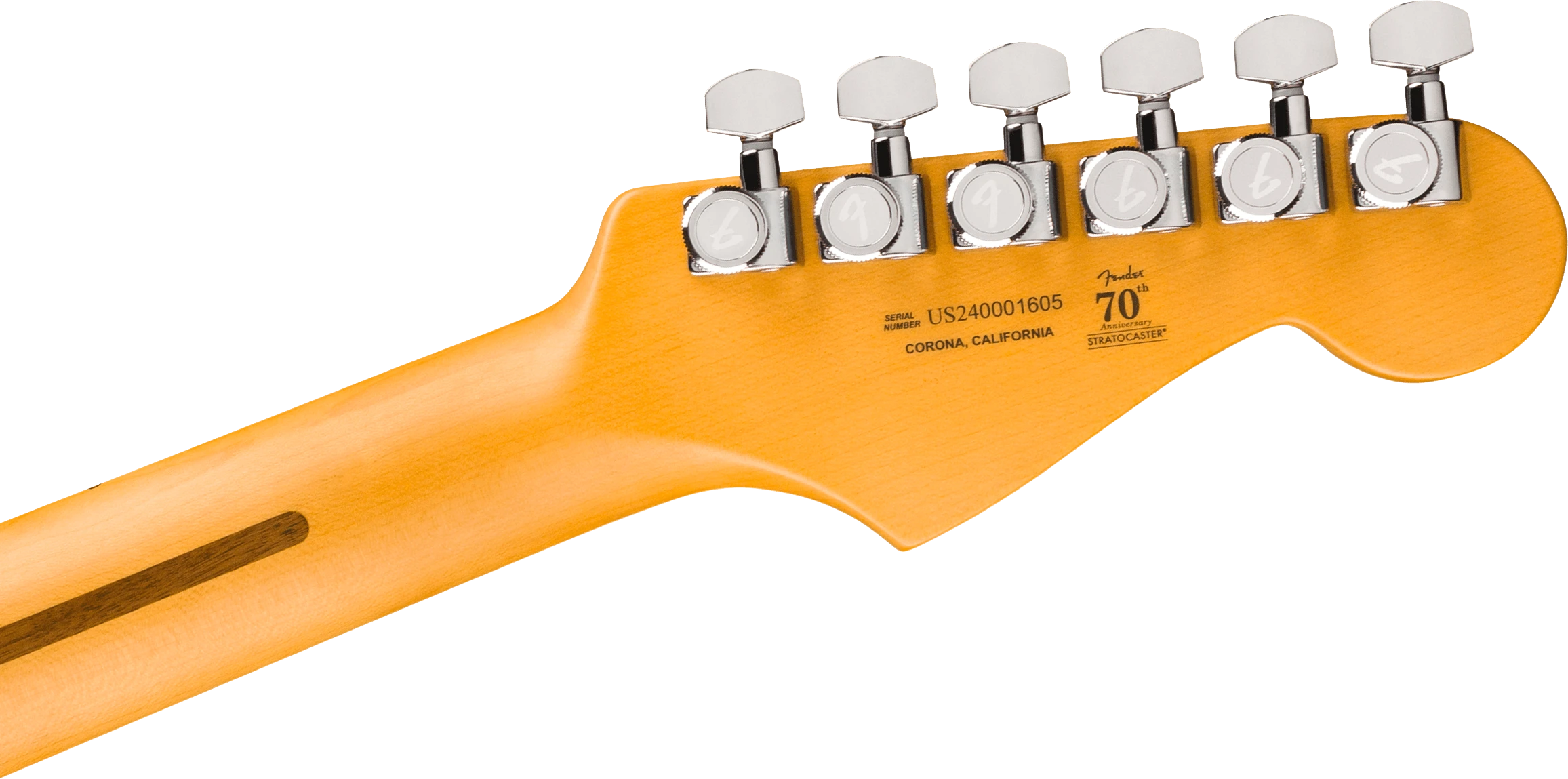 Fender® American Ultra II Stratocaster® Left-Hand, Ebony Fingerboard, Texas Tea