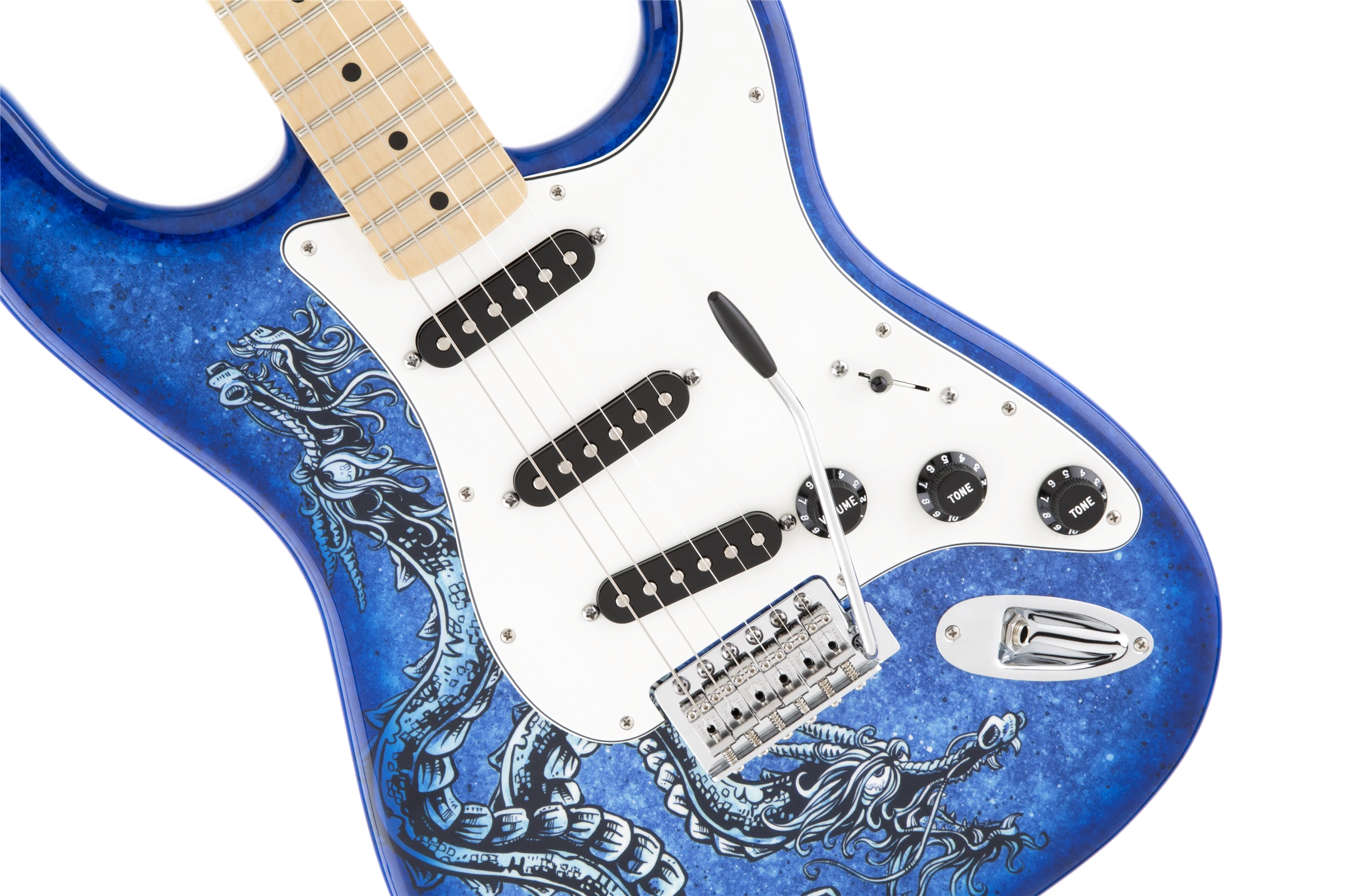 Fender® Special Edition David Lozeau Art Stratocaster®, Maple Fingerboard, Dragon
