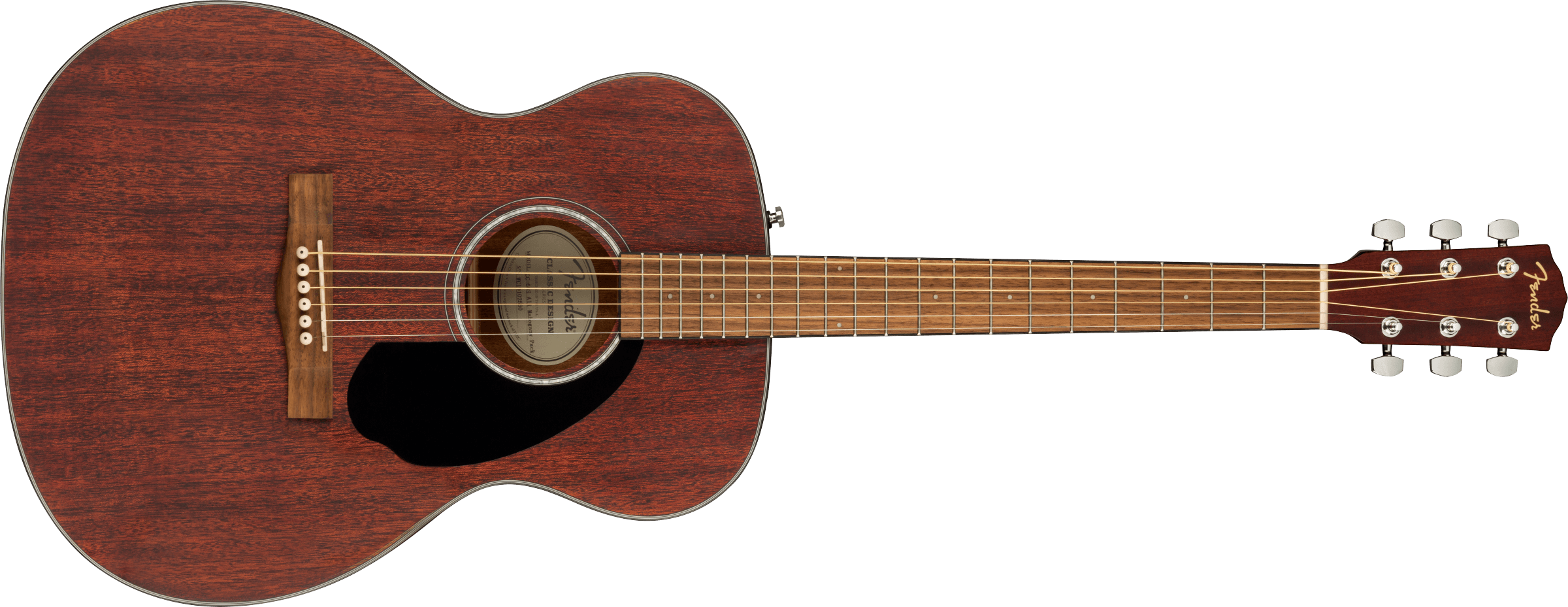 Fender® CC-60S All-Mahogany Concert, Walnut Fingerboard, Natural