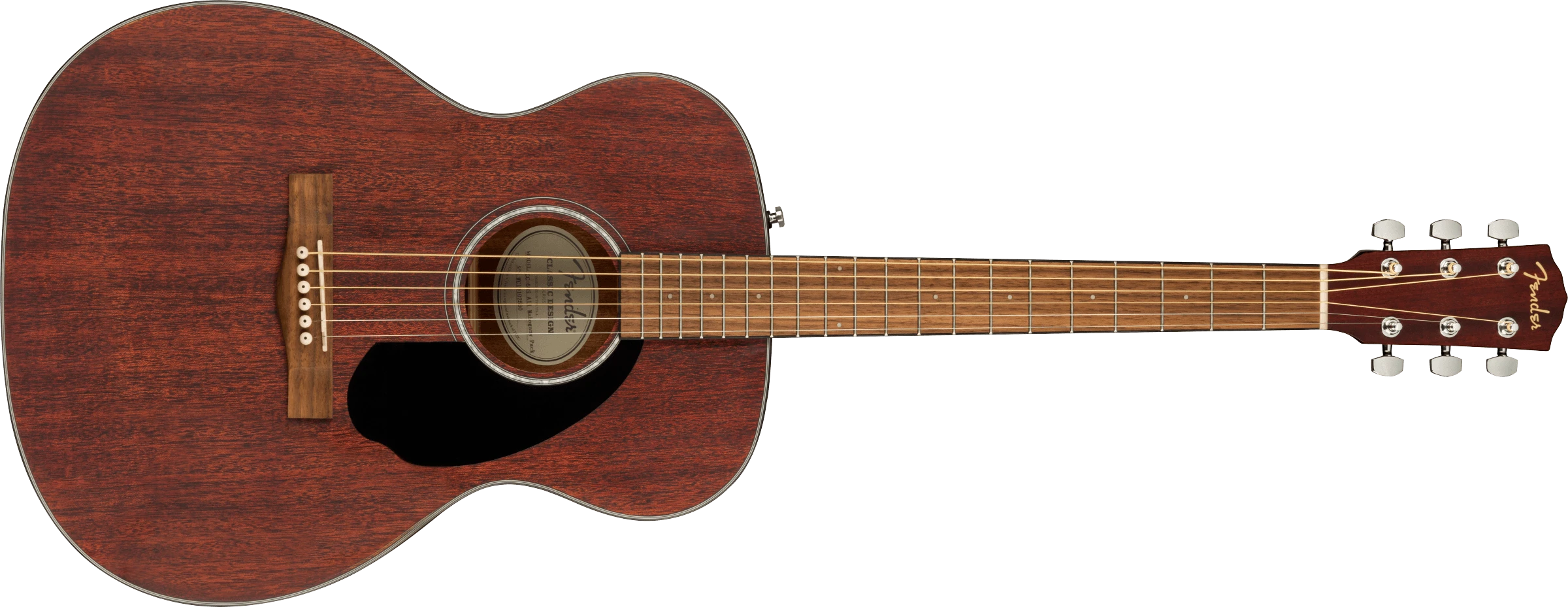 Fender® CC-60S All-Mahogany Concert, Walnut Fingerboard, Natural