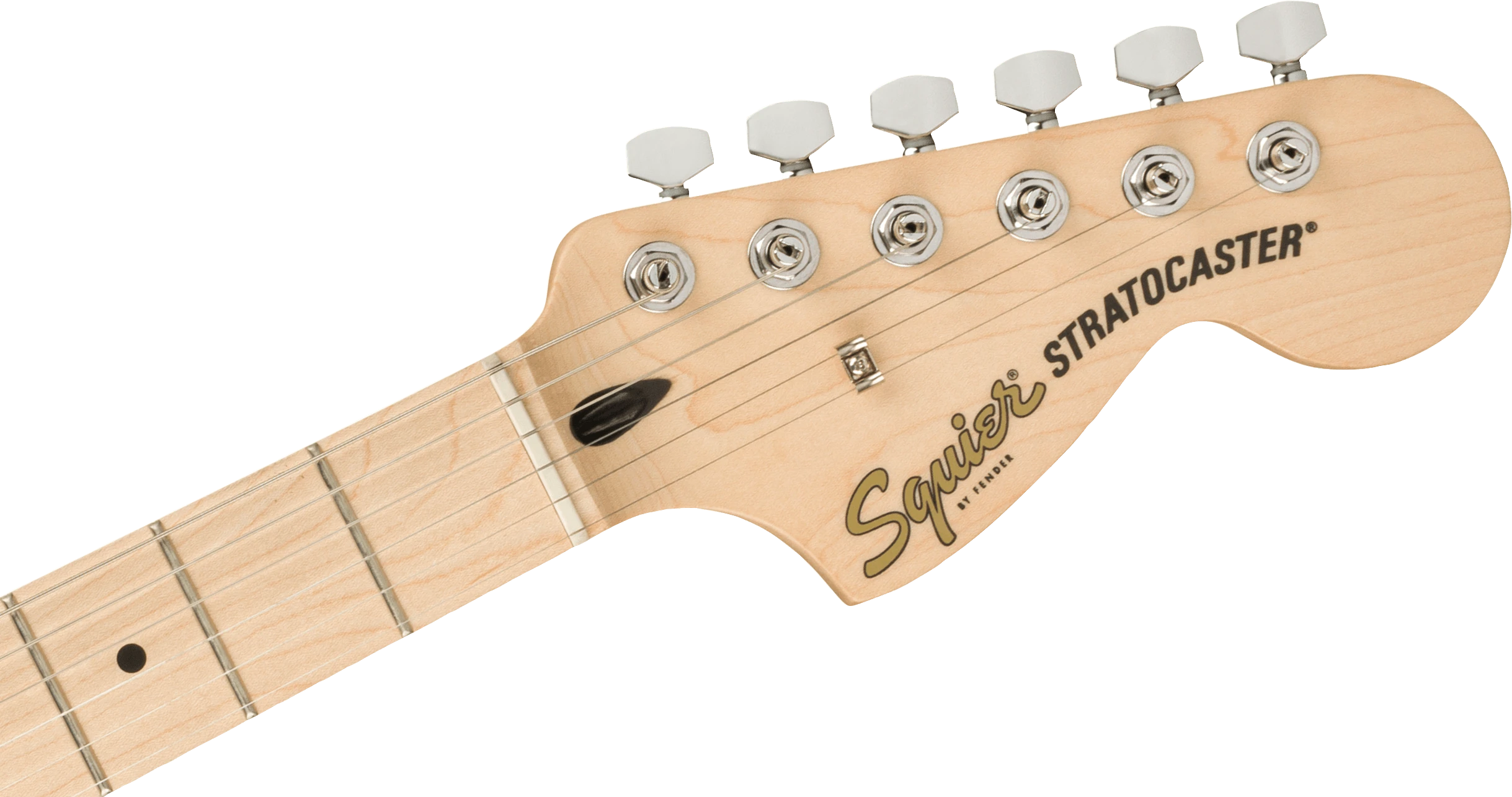 Squier® Affinity Series™ Stratocaster®, Maple Fingerboard, White Pickguard, Black