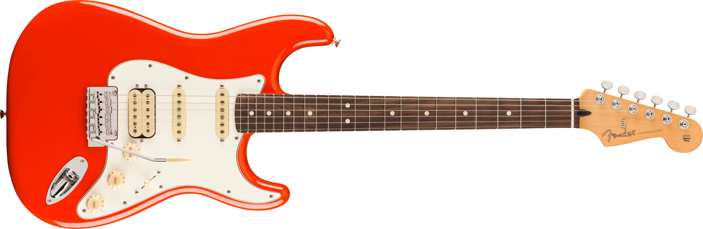 Fender® Player II Stratocaster® HSS, Rosewood Fingerboard, Coral Red