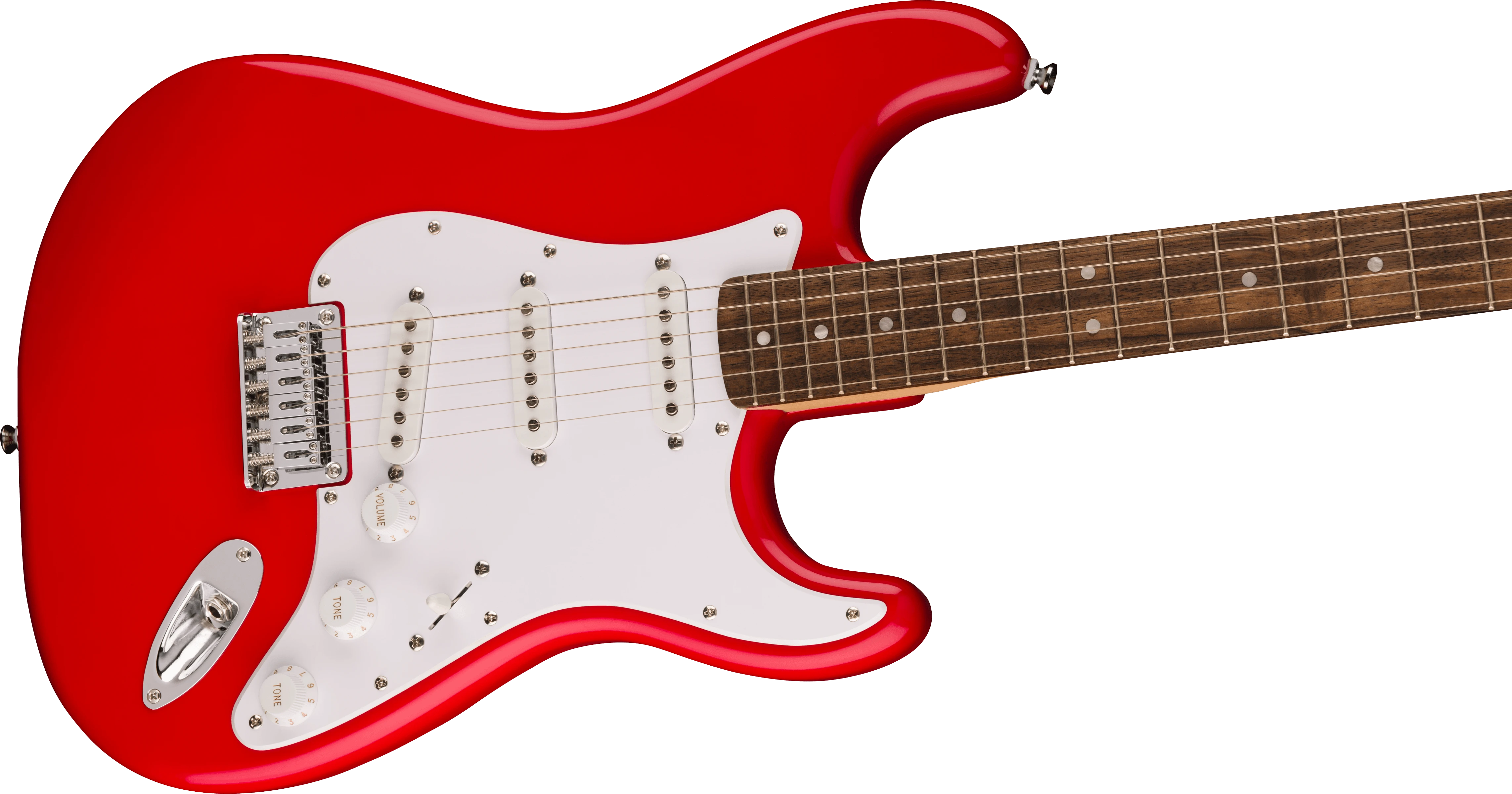 Squier® Squier Sonic® Stratocaster® HT, Laurel Fingerboard, White Pickguard, Torino Red
