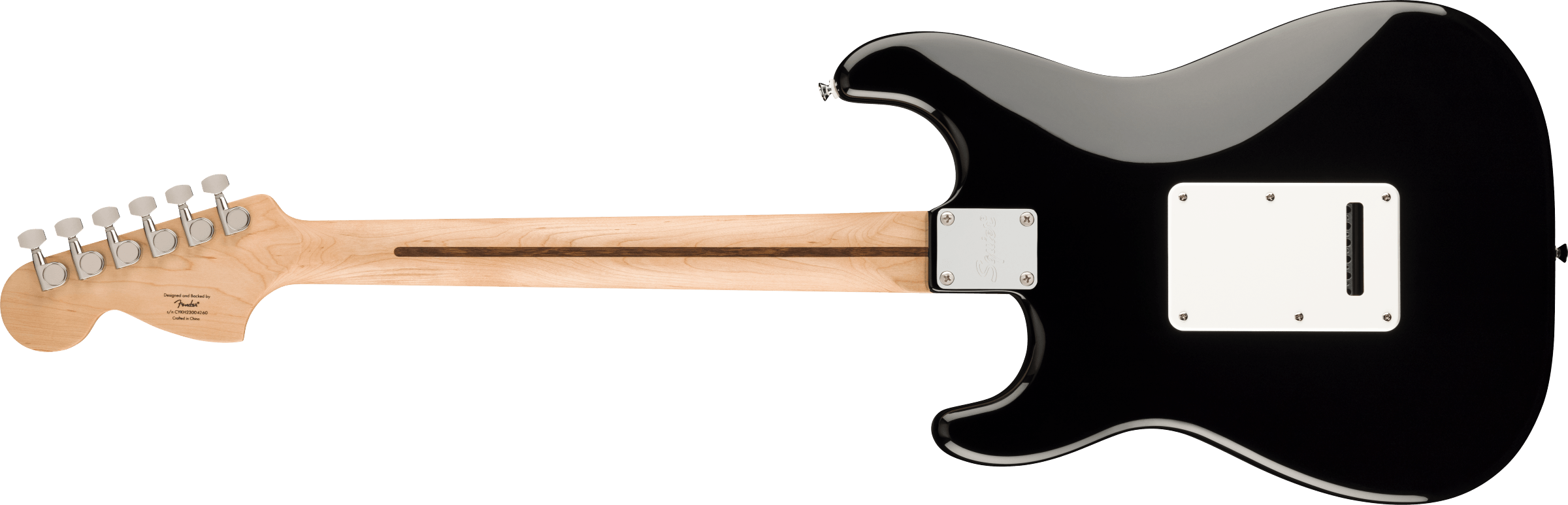 Squier® Affinity Series™ Stratocaster® Mustang™ Micro Pack, Laurel Fingerboard, Black, Gig Bag, HD9, US, CA, EU, AU, JP