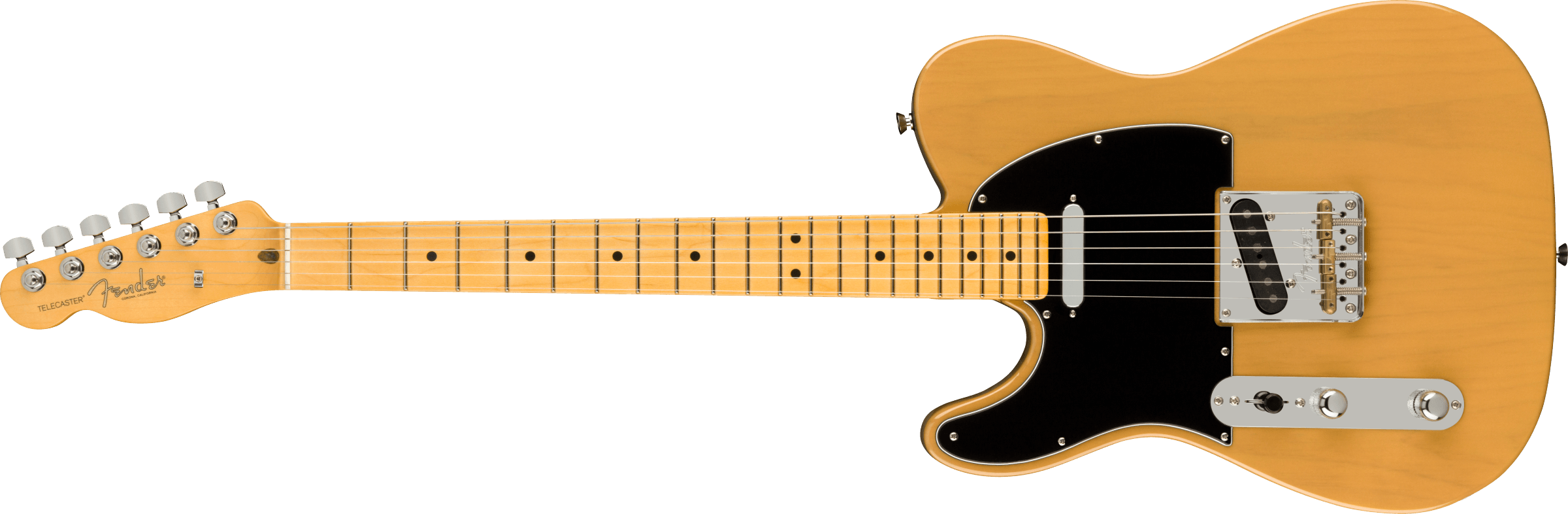 Fender® American Professional II Telecaster® Left-Hand, Maple Fingerboard, Butterscotch Blonde