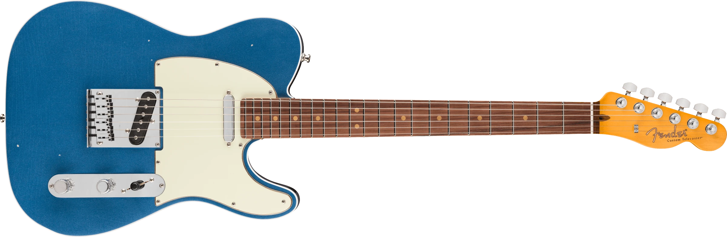 Fender® American Ultra Luxe Vintage '60s Custom Telecaster®, Rosewood Fingerboard, Lake Placid Blue
