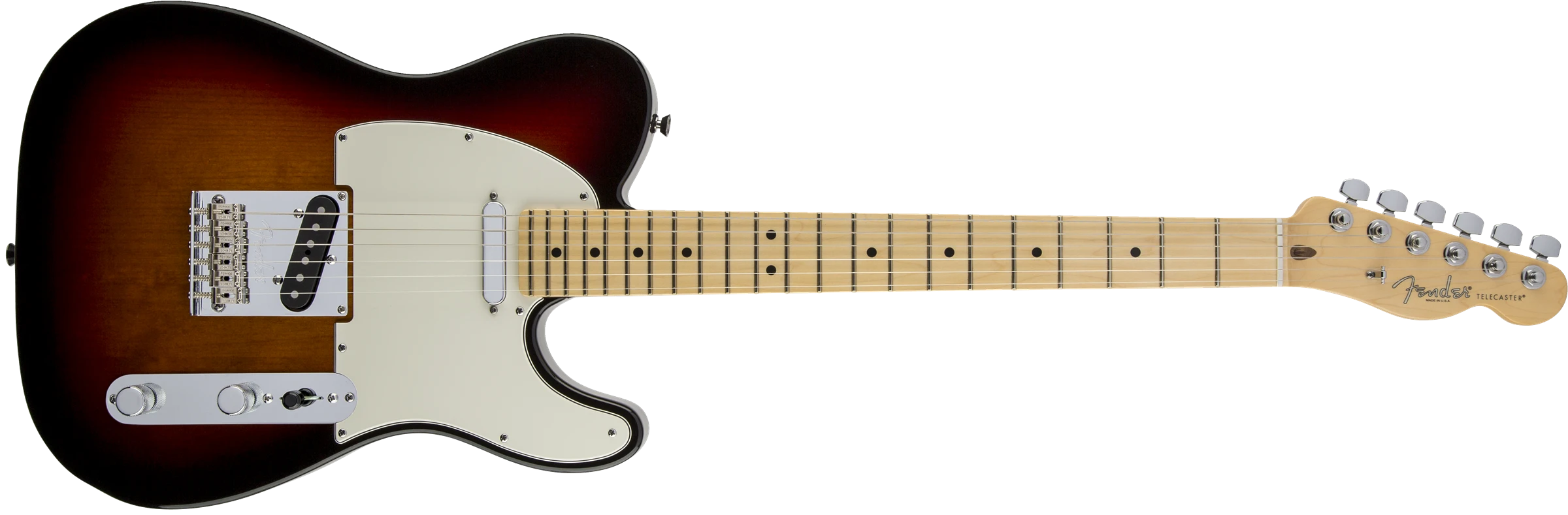 Fender® American Standard Telecaster®, Maple Fingerboard, 3-Color Sunburst