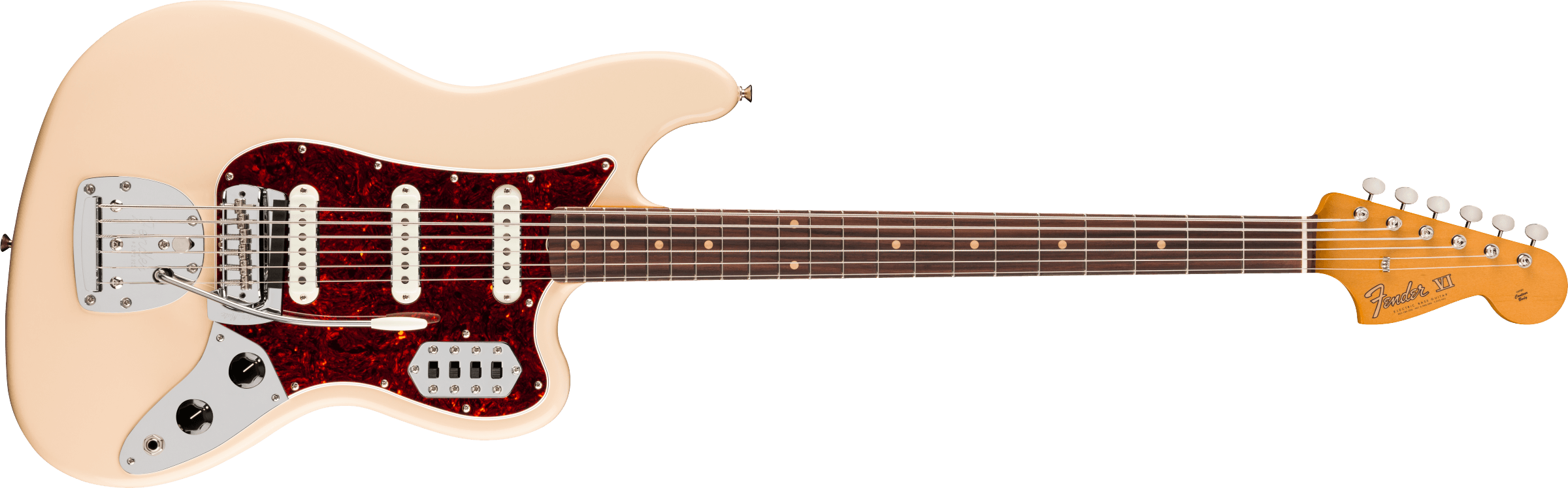 Fender® Vintera® III Early '60s Bass VI, Rosewood Fingerboard, Olympic White
